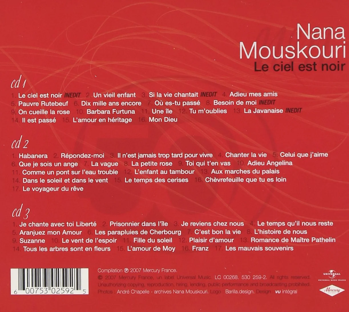 Nana Mouskouri Le Ciel Est Noir Les 50 Plus Belles Chansons