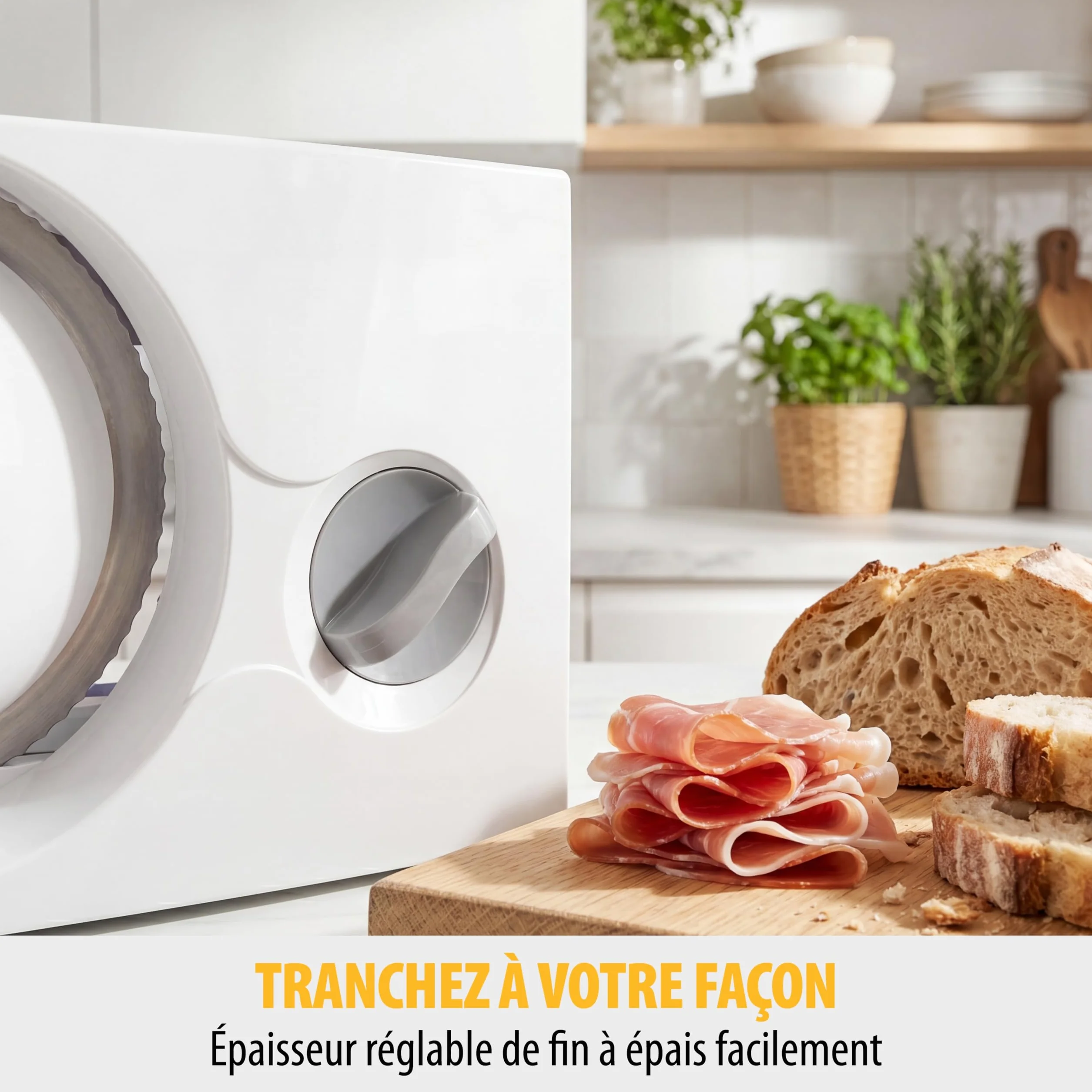 Tristan acier inoxydable Trancheuse électrique pliable 150W EM-2098
