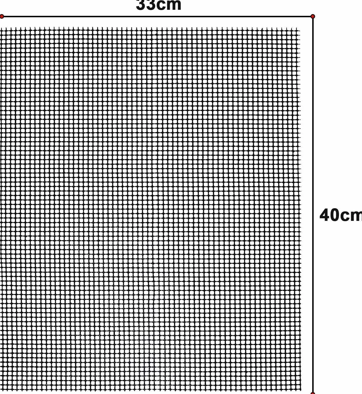 Tapis de Barbecue Anti-adhésifs Réutilisables 40 x 33cm Grille Barbecue