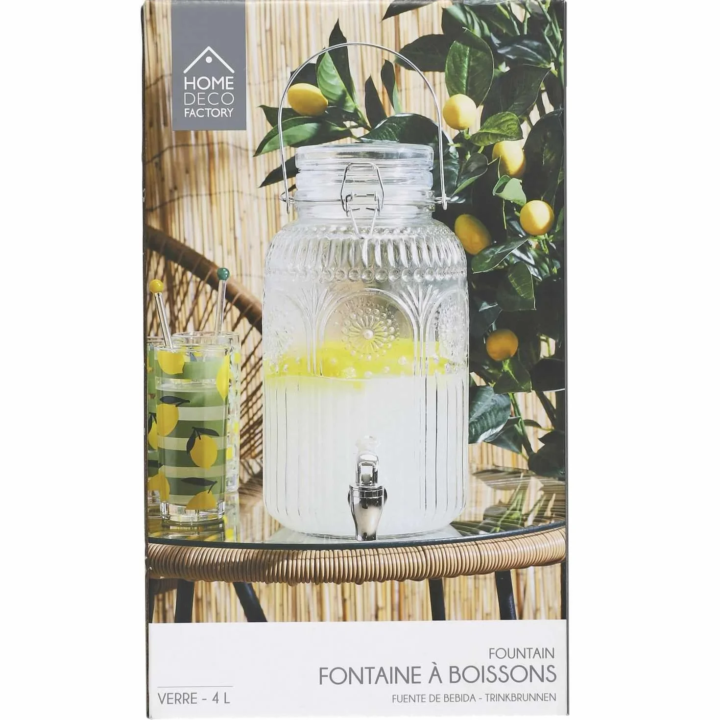 Fontaine en Verre Design Citron 38L Cook Concept KA0168 pour Boissons