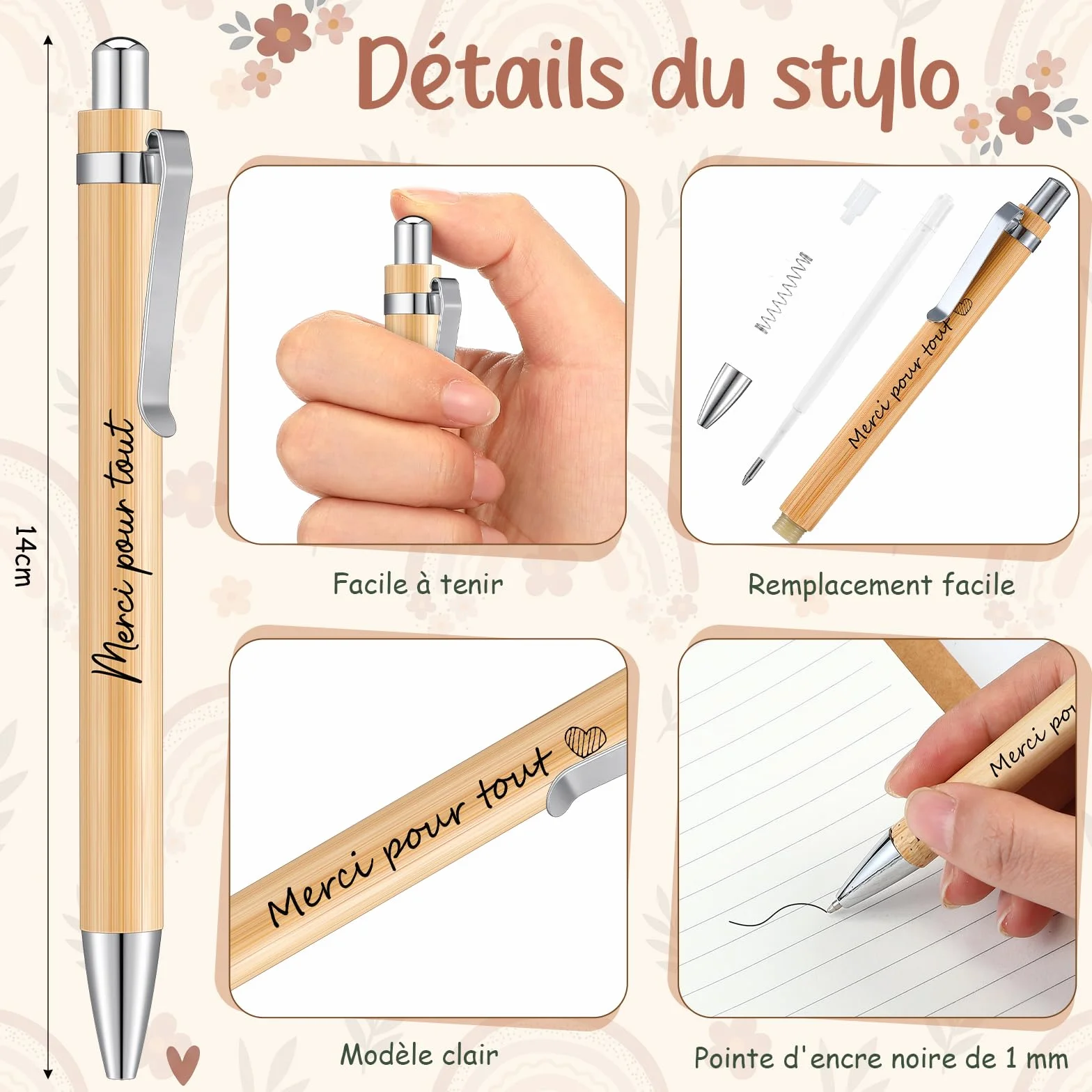 Merci Maîtresse Diplômé Cadeau Sac Fourre-Tout Carnet Stylo Porte-Clés Fin d'Études Adieu Enseignant