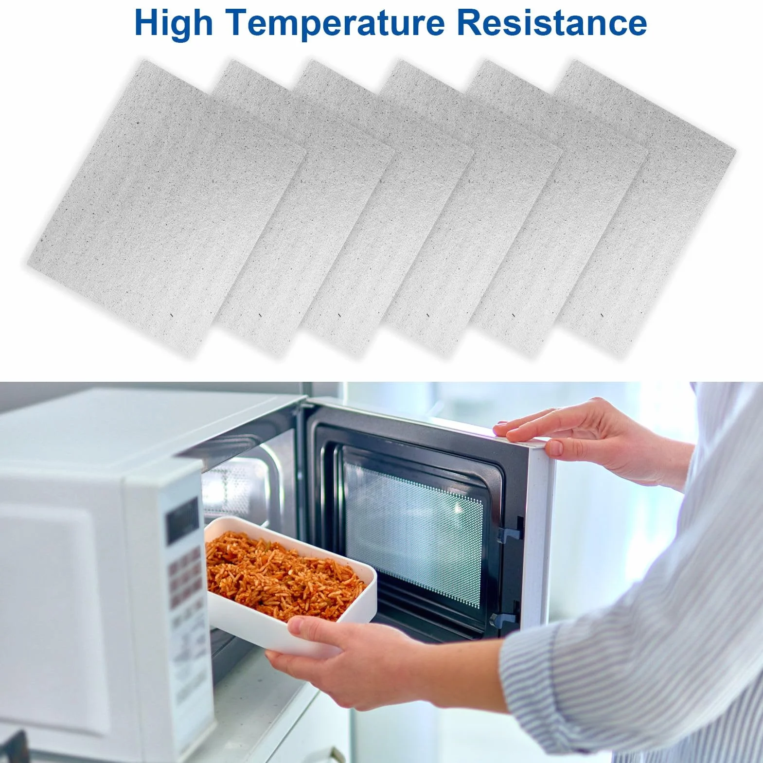 Plaque Mica pour Micro-Ondes 15x12cm Universelle Isolation Thermique Remplacement