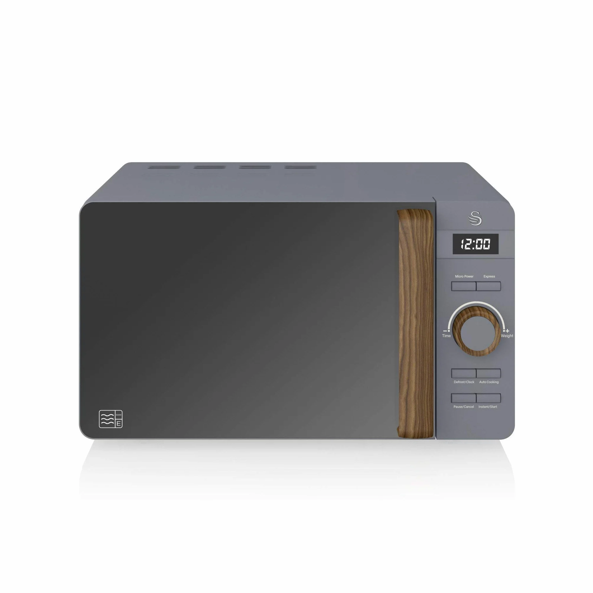Swan Nordic bouilloire 1,7 L 2200 W grille-pain 2 tranches micro-ondes 20 L numérique gris