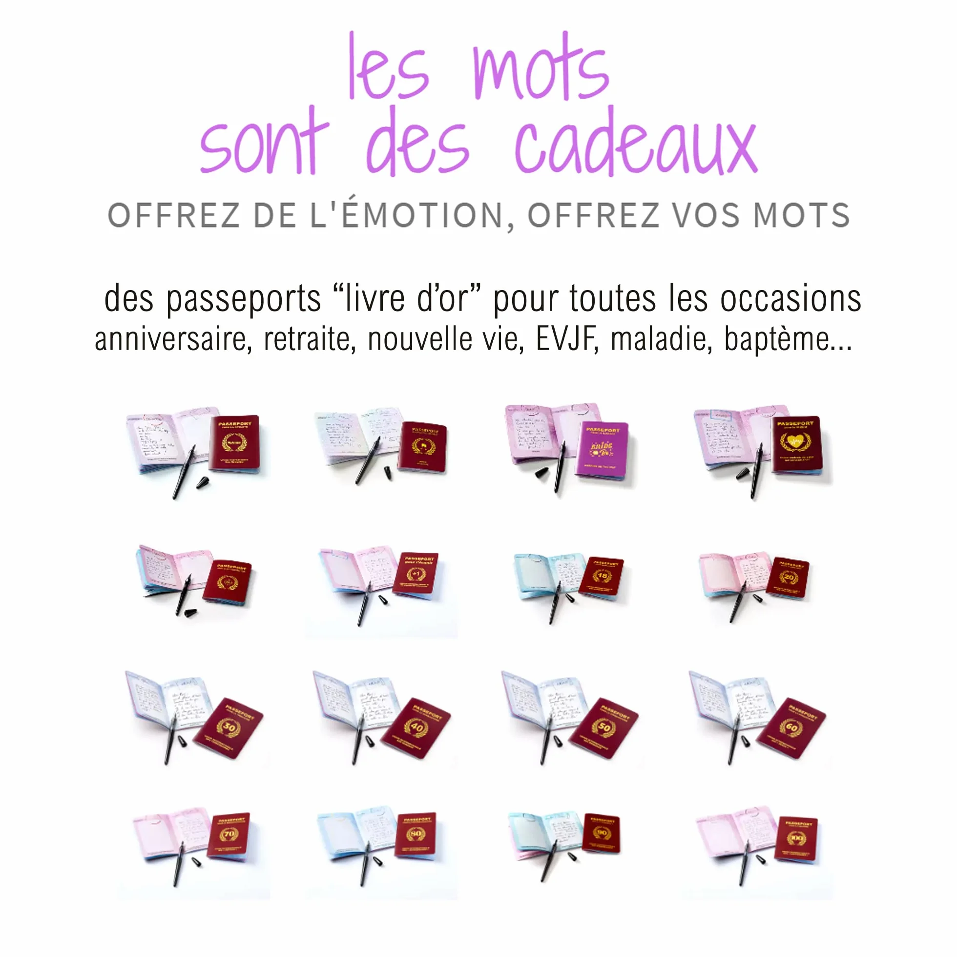 Faux Passeport Cadeau 60 Ans - Passeport pour la Soixantaine - Carte Anniversaire Décoration