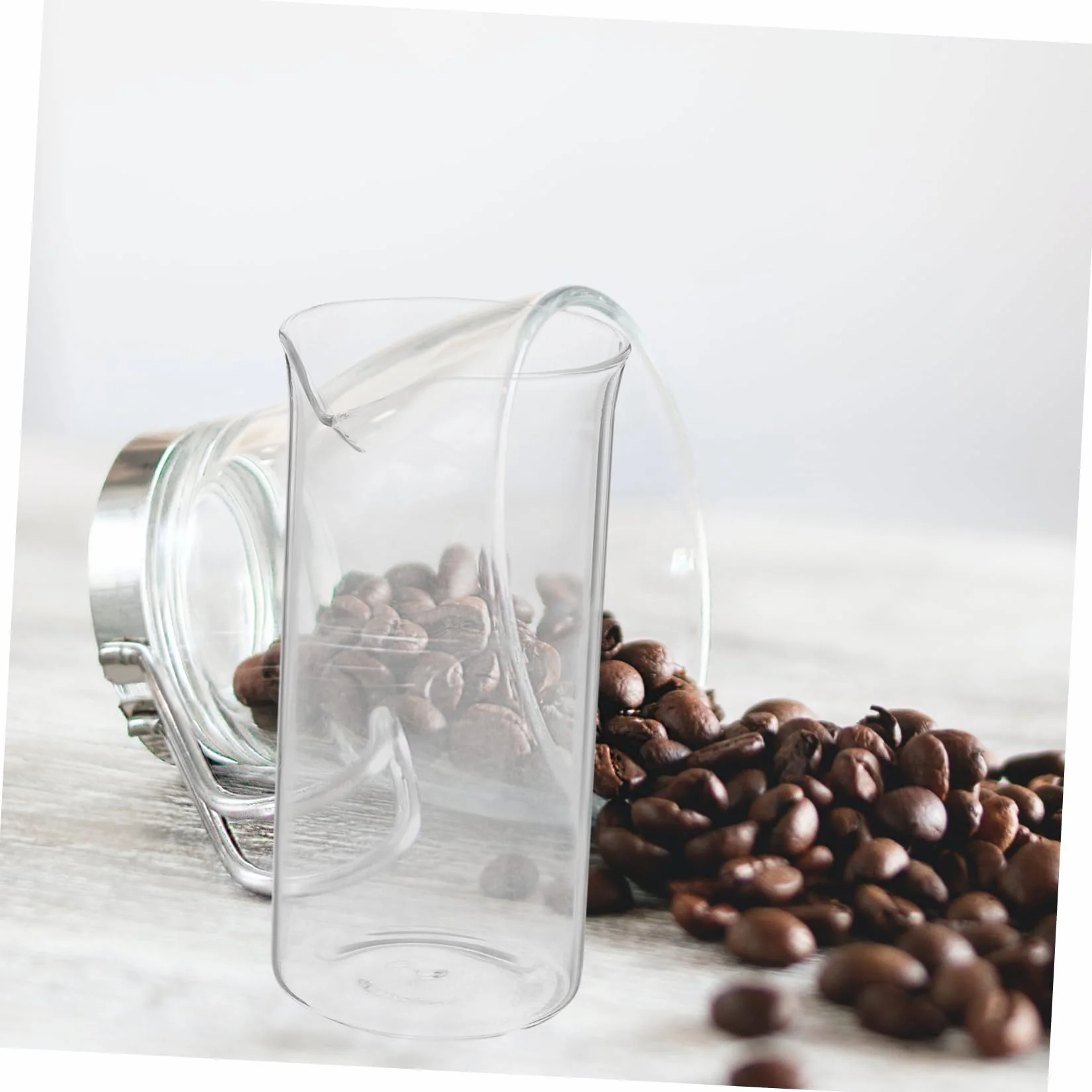 VOSAREA Tasse de Rechange pour Cafetière à Piston 350ml en Verre Bec Verseur