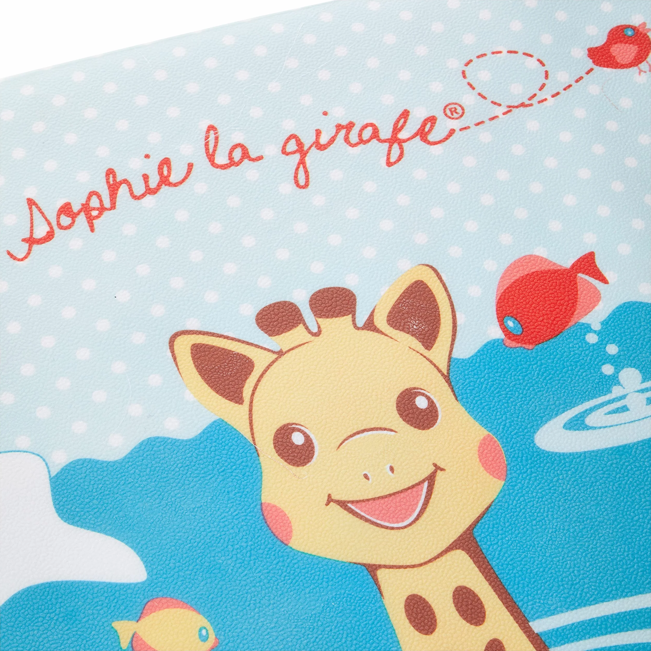 SOPHIE LA GIRAFE Tapis d'eau avec Indicateur de Température Anti-dérapant 70 x 39 x 1 cm