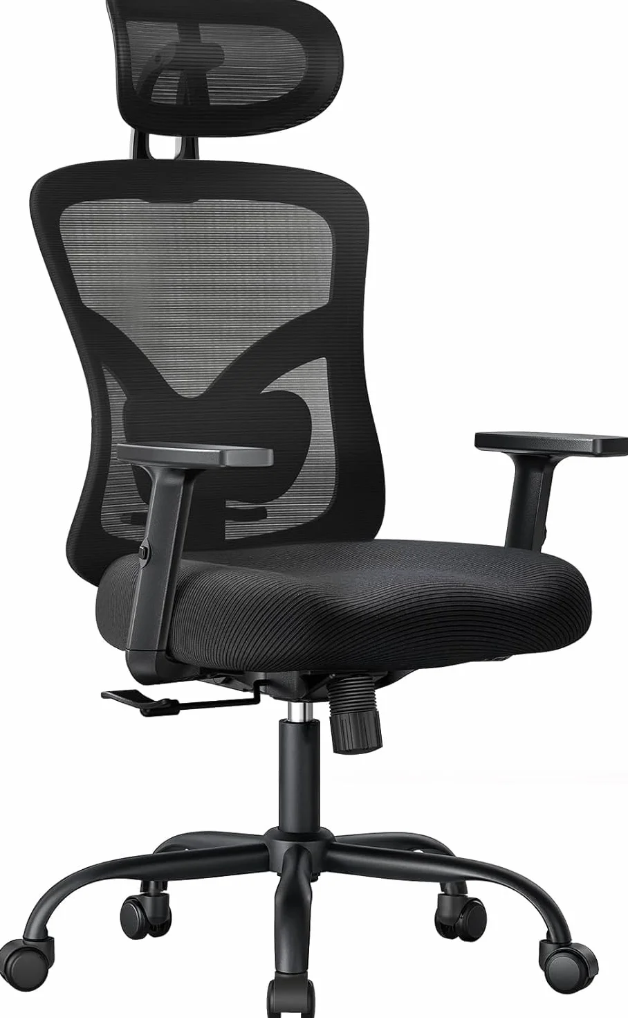 NOBLEWELL Chaise de Bureau Ergonomique Support Lombaire Appui-tête 2D Accoudoirs Réglables Coussin Amélioré Inclinaison Bascule 130° Ordinateur Bureau Domicile