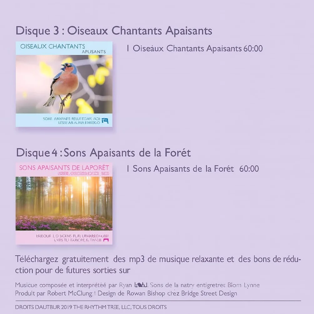 Coffret 4 Albums Sons Nature Relaxation Méditation Sommeil