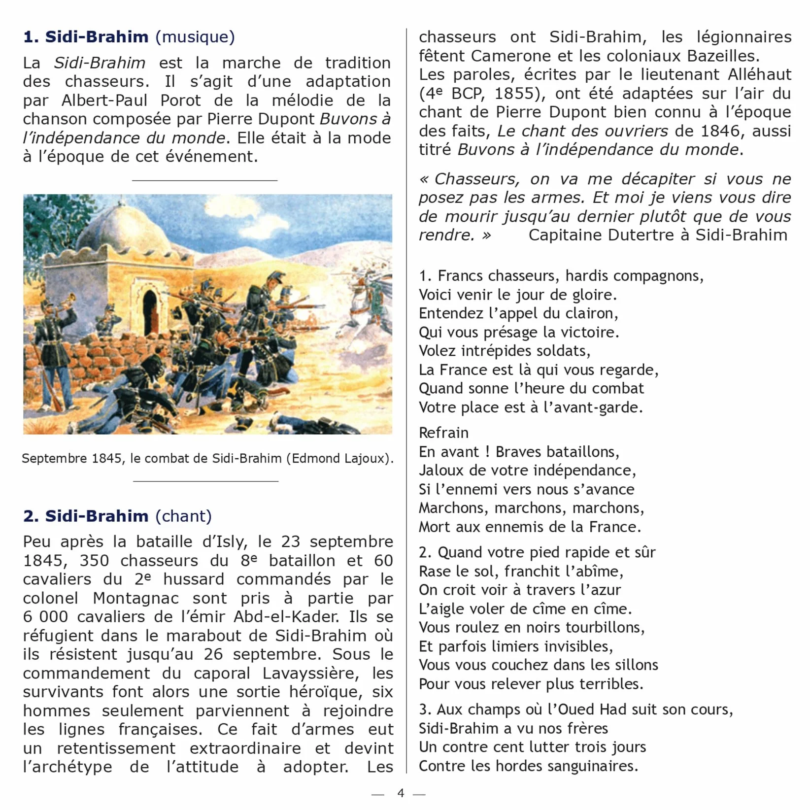 Chants des chasseurs