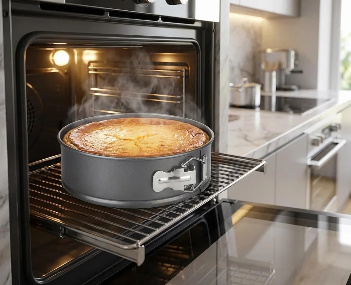 Chef Aid Moule à Gâteau Rond Amovible Antiadhésif 20cm Base Démontable