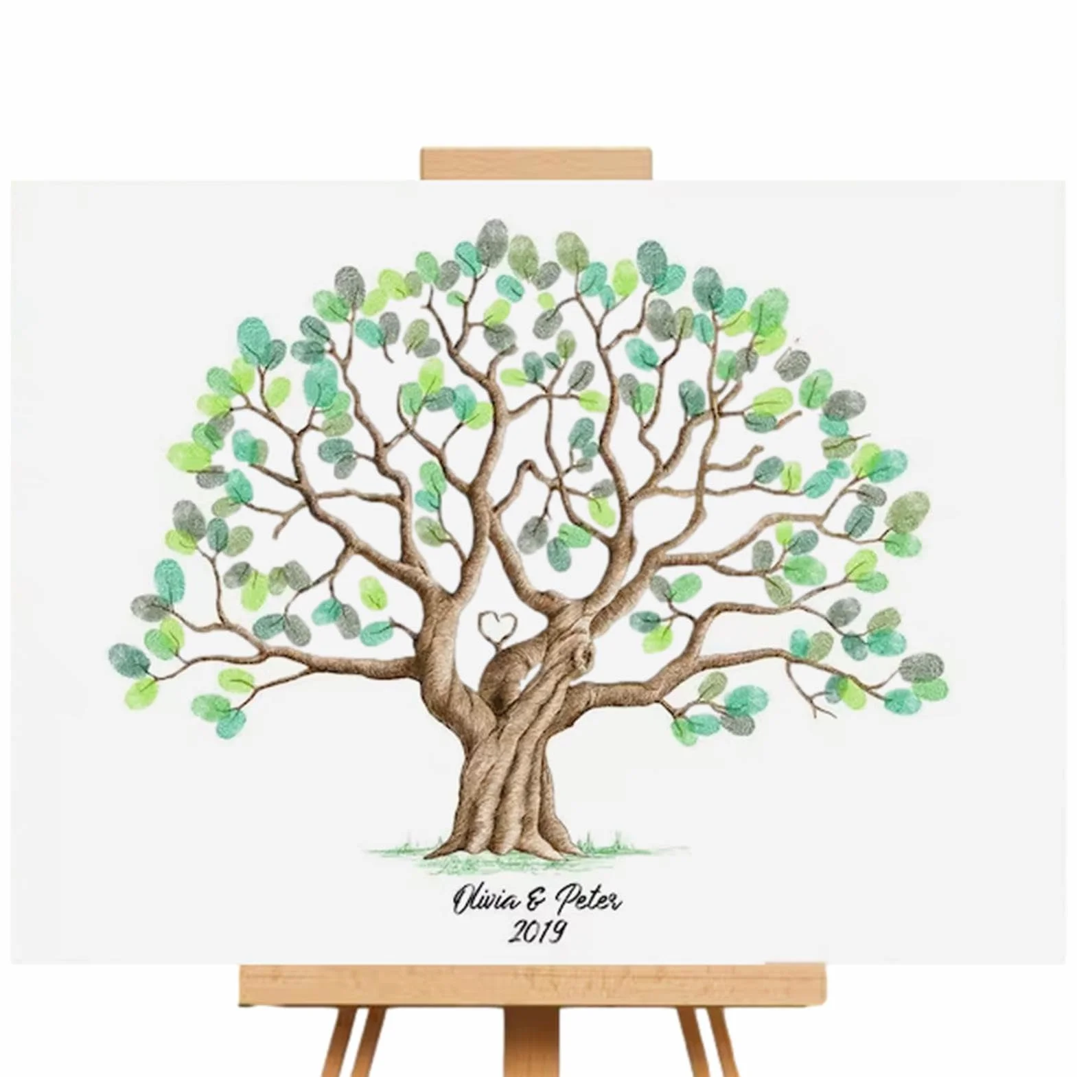 Arbre Empreinte Toile Livre d'or Créatif Décoration Maison Mariage Événements