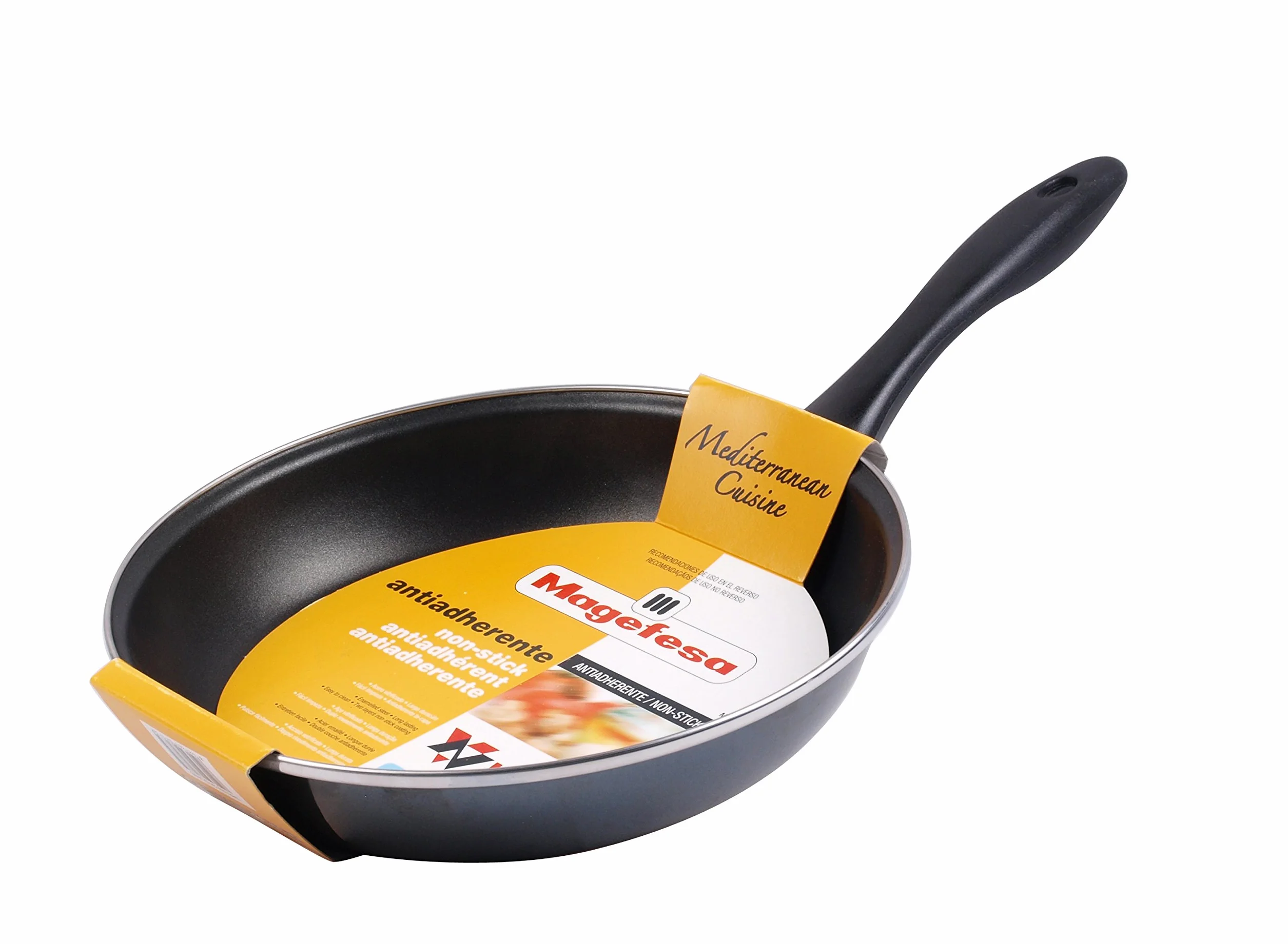 Megafesa Glass Poêle 26 cm Noir Cristal