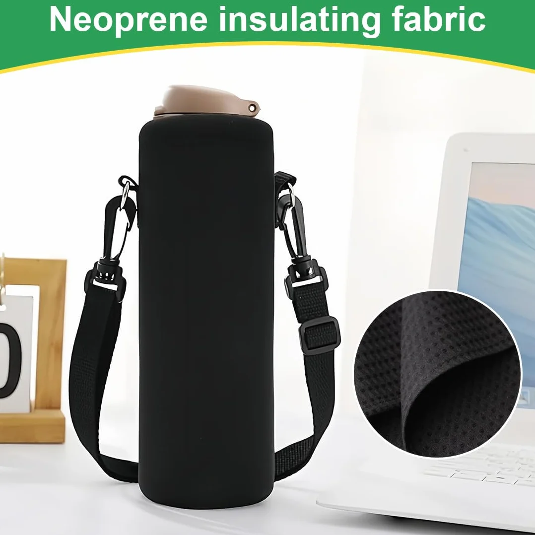 Housse Néoprène pour Bouteille Isotherme 1000ml, Étui de Protection Résistant aux Chutes et Chocs