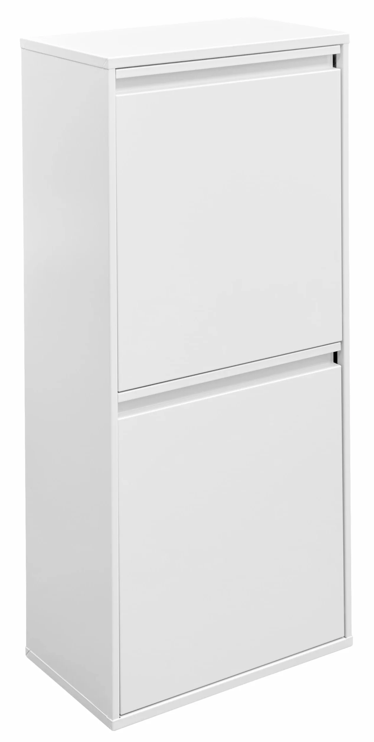 Arregui Basic CR401-B2 Poubelle de recyclage 2 compartiments 46 L Blanc