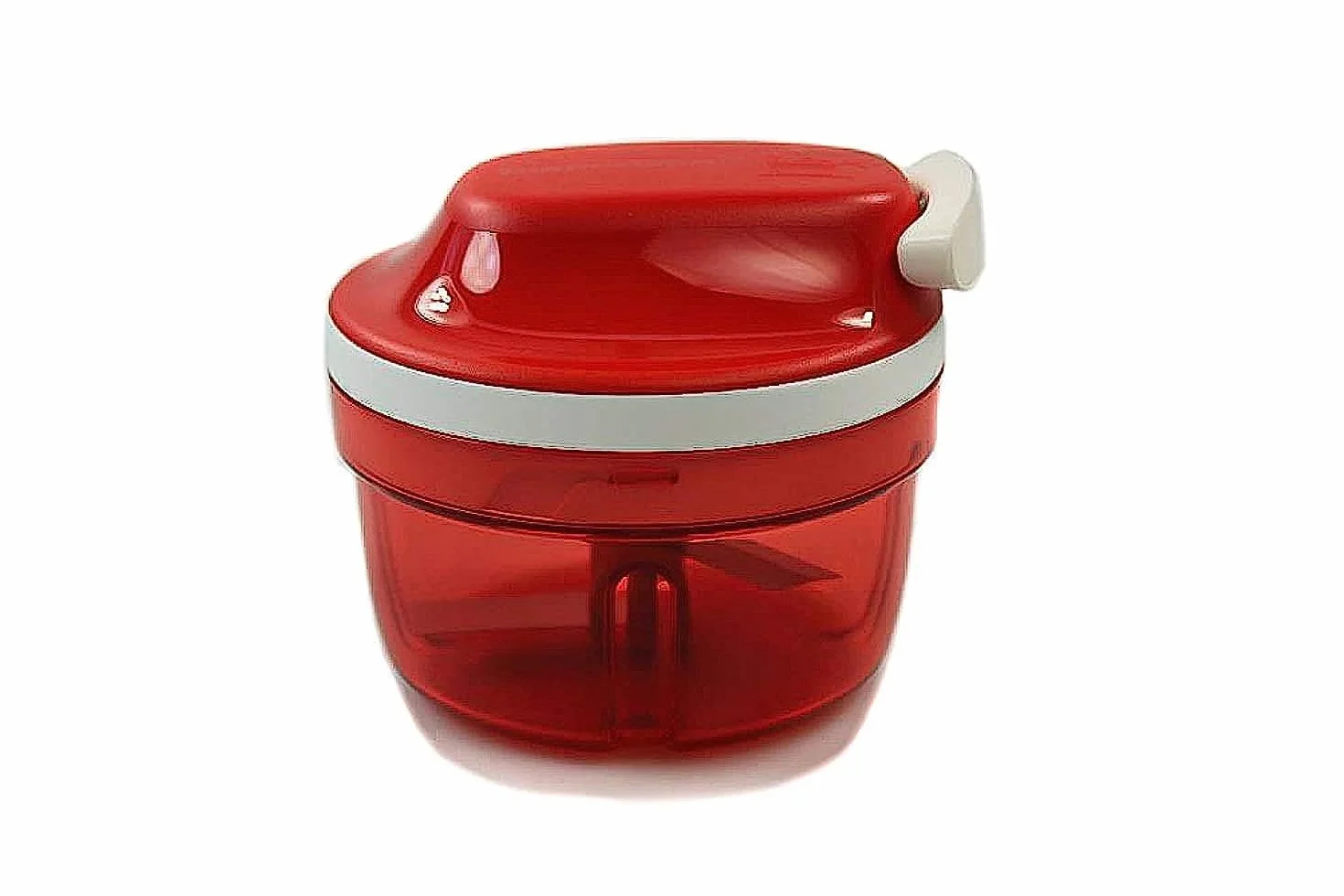 Tupperware SuperSonic Chopper Compact Hachoir Manuel Cuisine 3 Lames Plastique H9,3cm