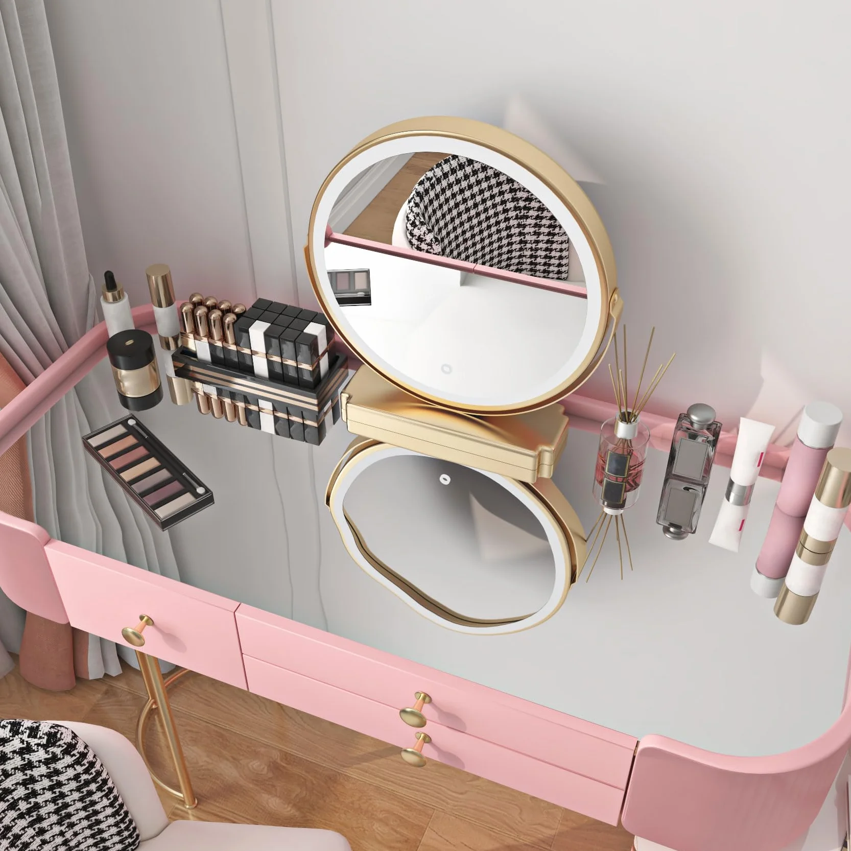 Decotalk Papier Peint Miroir Autocollant 30x300cm Effet Miroir Argenté Rouleau Adhésif Mural Imperméable Salle de Bain Cuisine