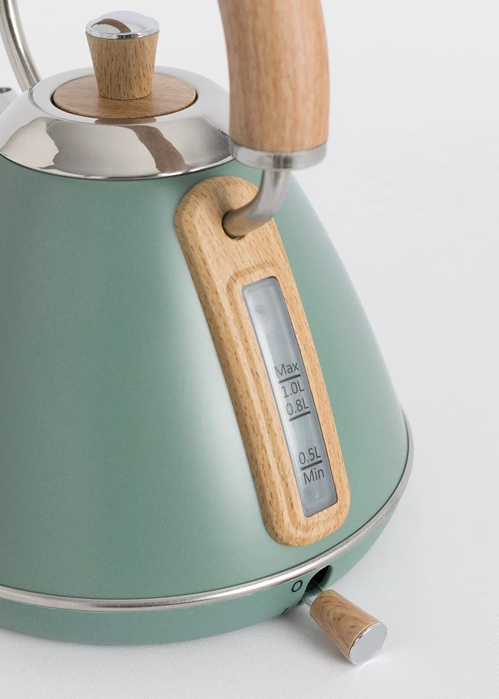 Bouilloire électrique Vert sauge 1l 1200 W arrêt automatique filtre anti-calcaire
