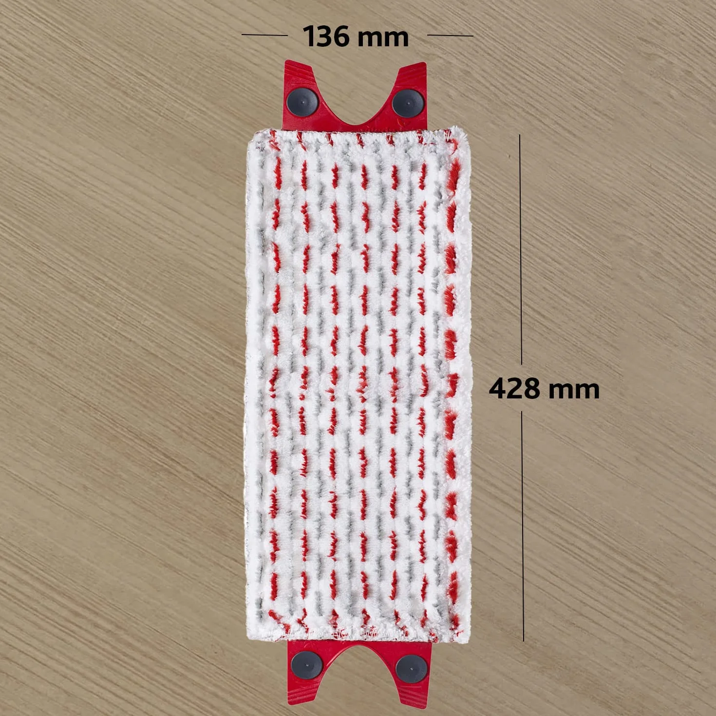 Vileda UltraMax 2en1 Serpillière Microfibre Nettoyeur Sol Performant Fibres Rouges Grises Balai Plat 1.2 Spray