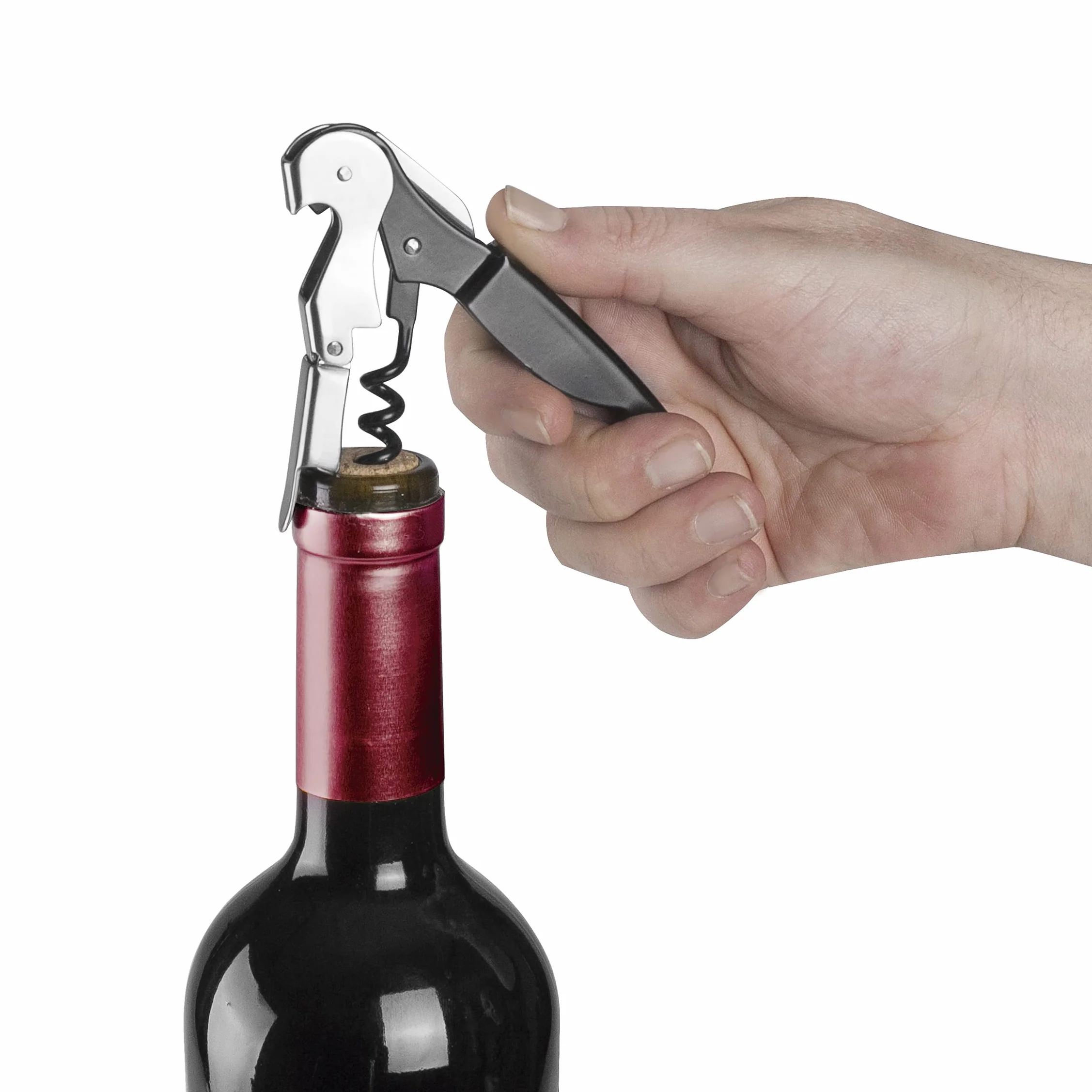 LACOR Tire-bouchon en acier inoxydable ouvre-bouteille lame courte