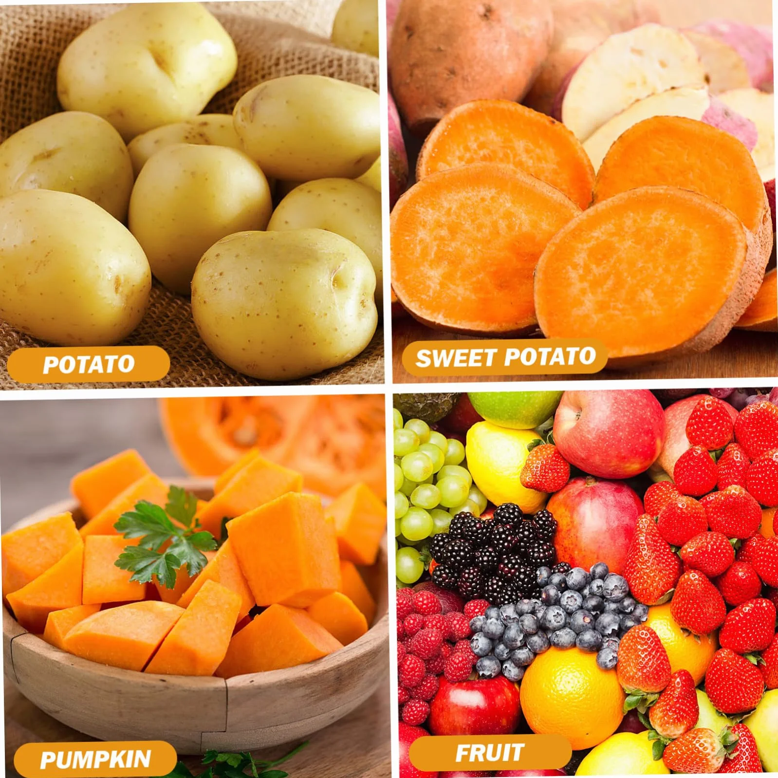 Presse Purée Manuel Acier Inoxydable Moulin à Pommes de Terre Antidérapant