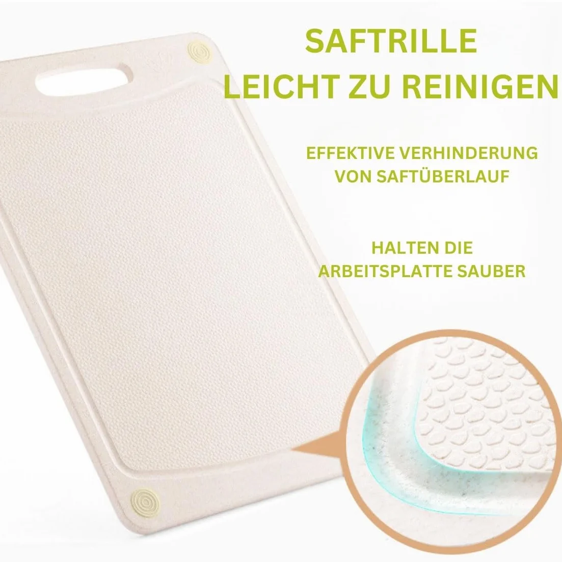 Planche à découper en paille de blé, passe au lave-vaisselle, antibactérienne, écologique, alternative solide au plastique et au bois