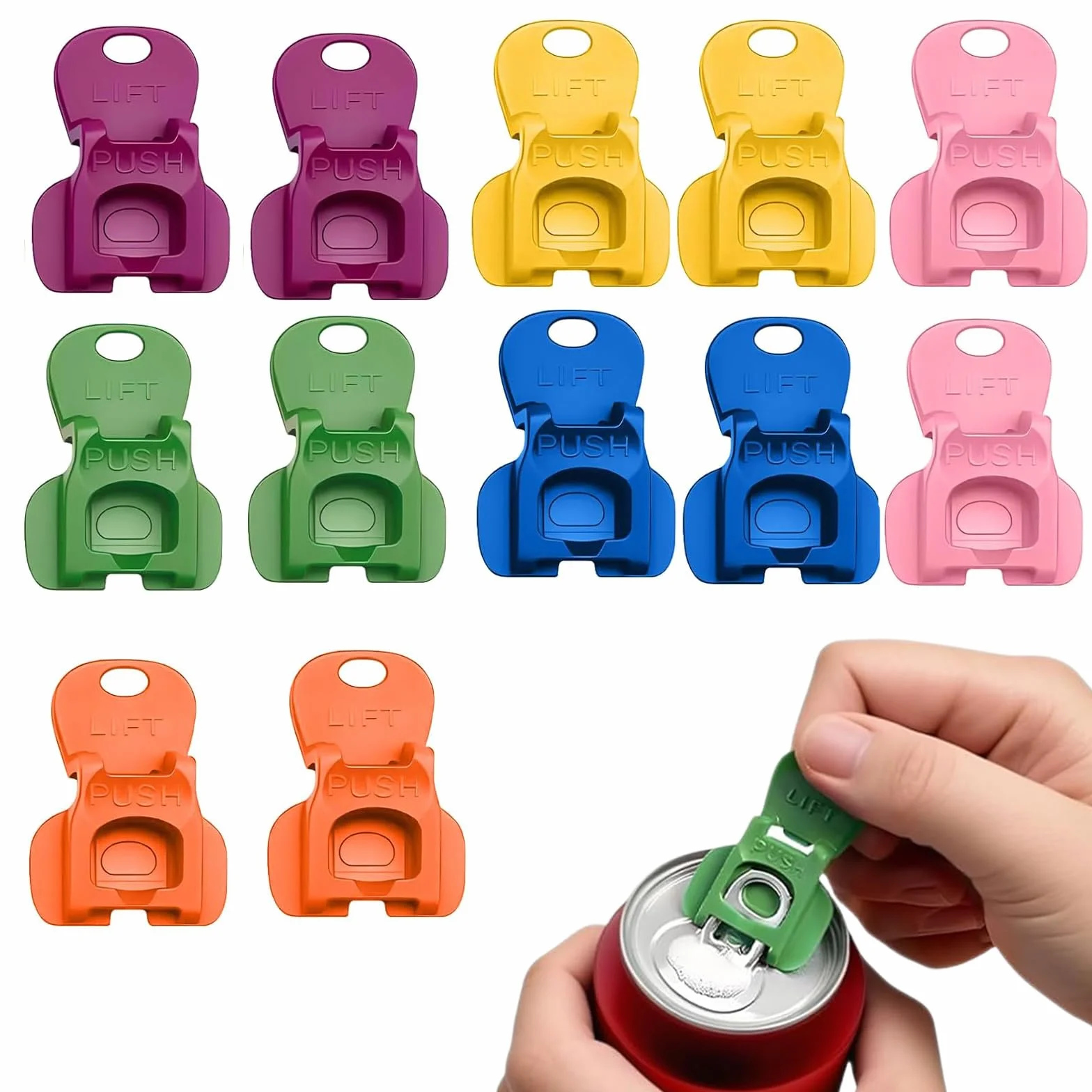 Ouvre-boîtes de Bière Manuel Canette Soda Aluminium 12 Pièces