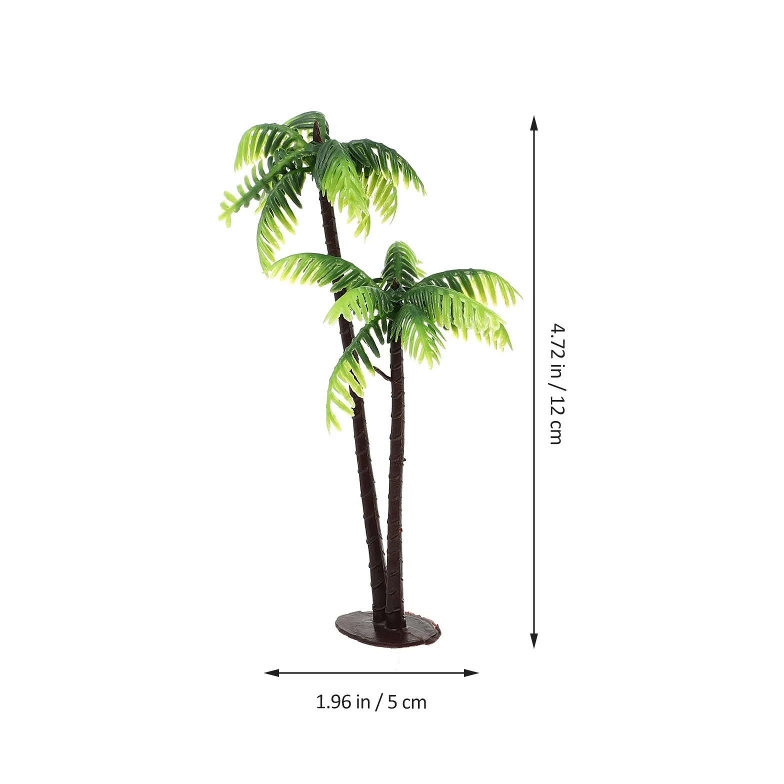 Mini Arbres Tropicaux Palmiers Artificiels pour Aquarium Décoration de Gâteau Diorama 6 Pcs
