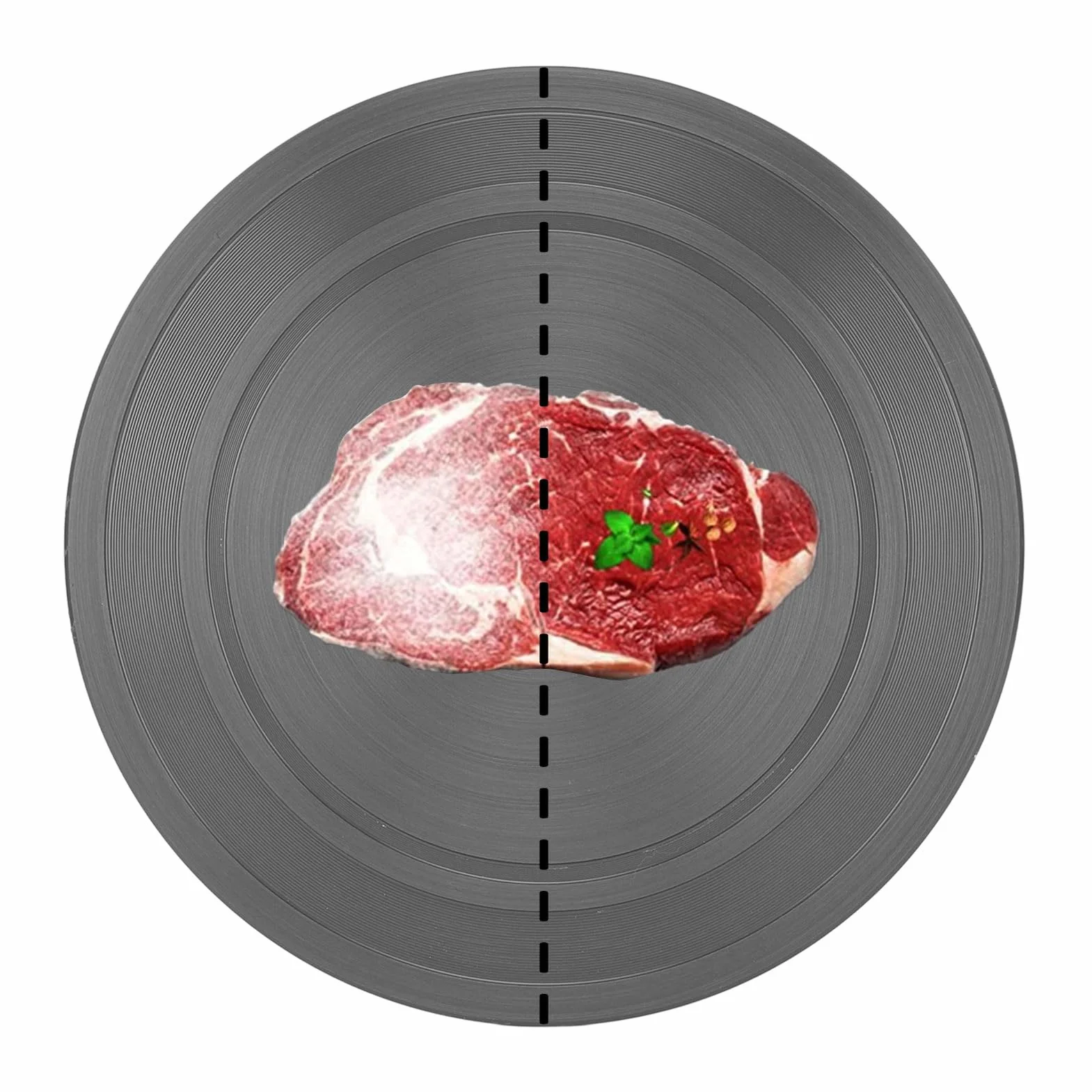 Plaque de Diffuseur en Aluminium pour Cuisinière à Gaz, 20cm x 4mm Rond, Dégivrage Rapide