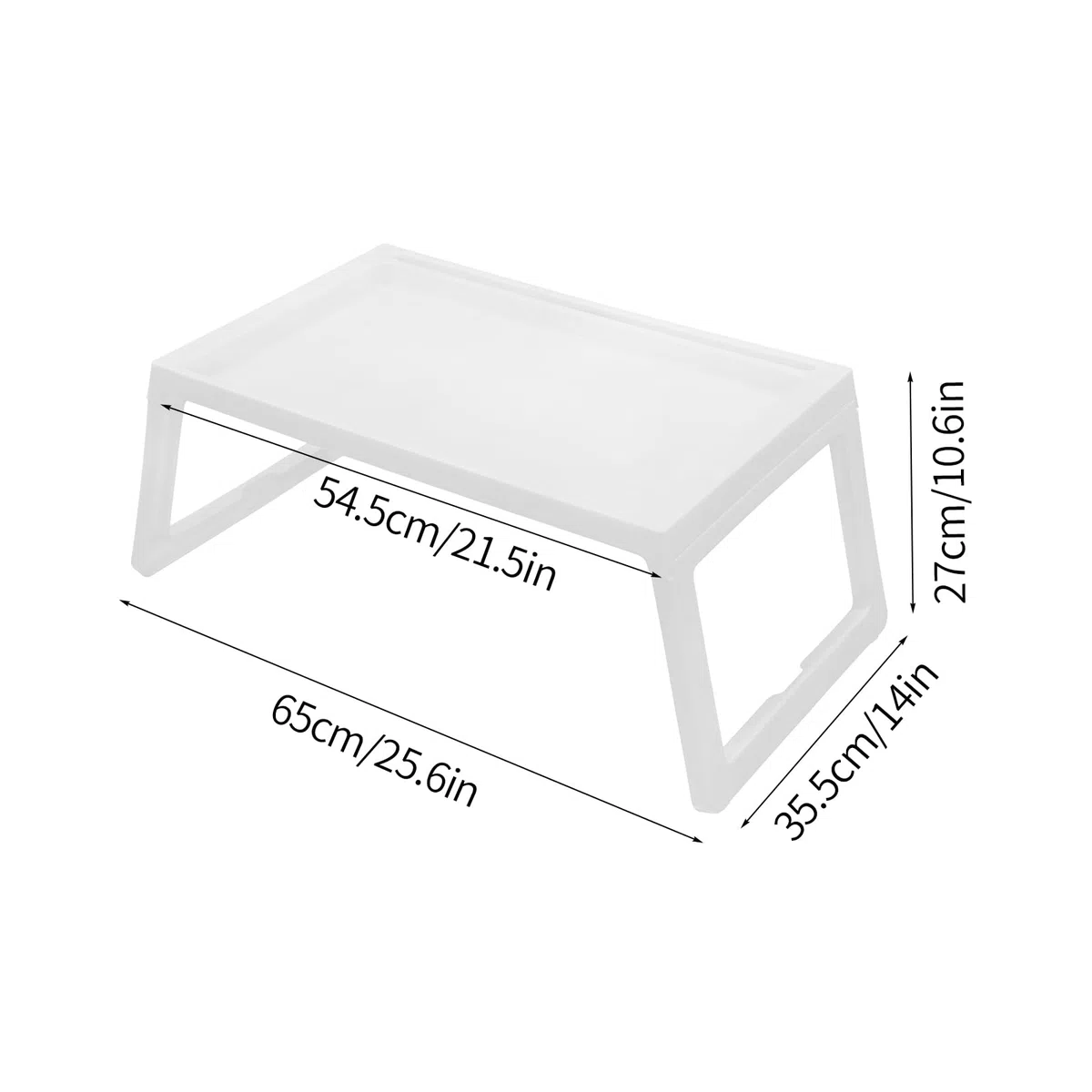 Lot de 8 plateaux de lit pliables pour manger - Pour lit et télévision - 66 x 35,6 cm - Idéal pour une utilisation sur ordinateur portable et repas