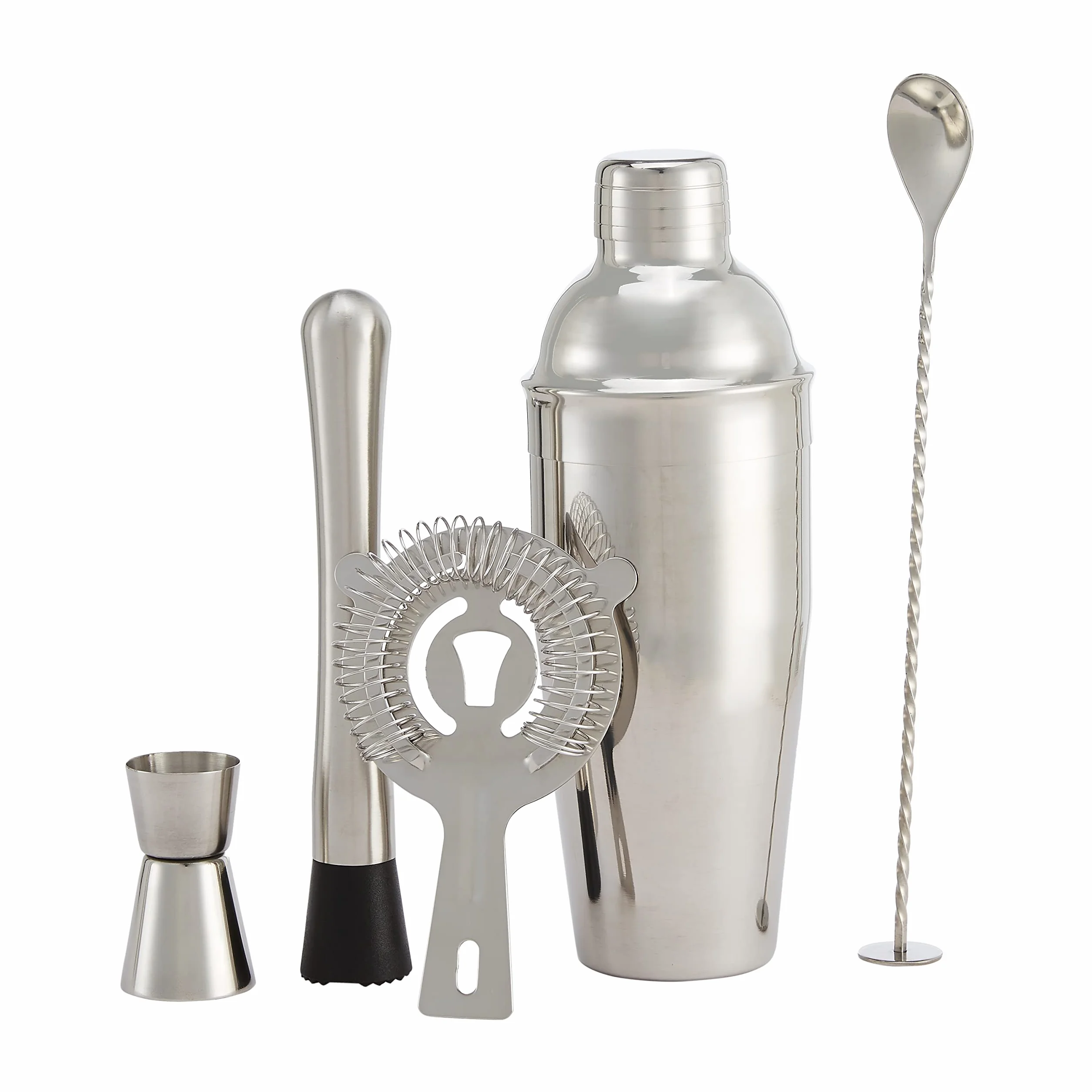 Amazon Basics shaker cocktail 70 cl acier inoxydable doseur passoire pilon