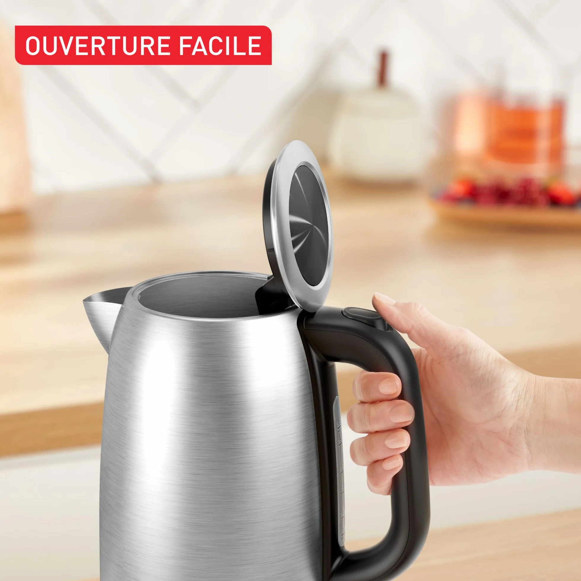 Tefal Bouilloire inox 1,7L 2200W Arrêt automatique KI1R0DE0