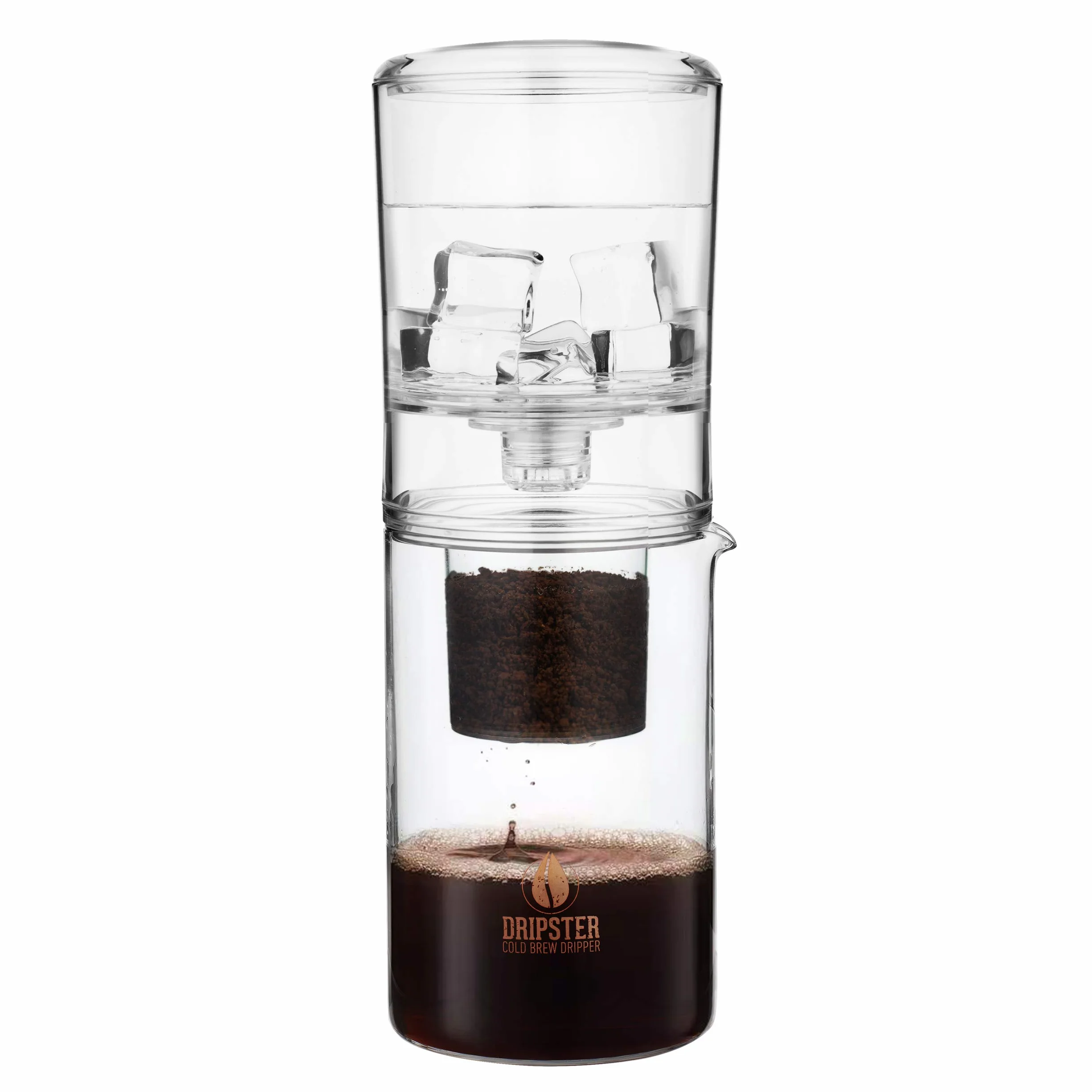 DRIPSTER Cold Brew Dripper 2 en 1 Cafetière à café froide 600 ml 4 tasses