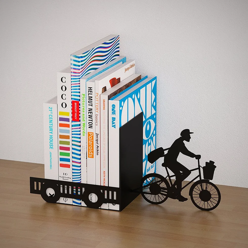 Balvi Serre-Livres Postman Noir Métal Décoratif