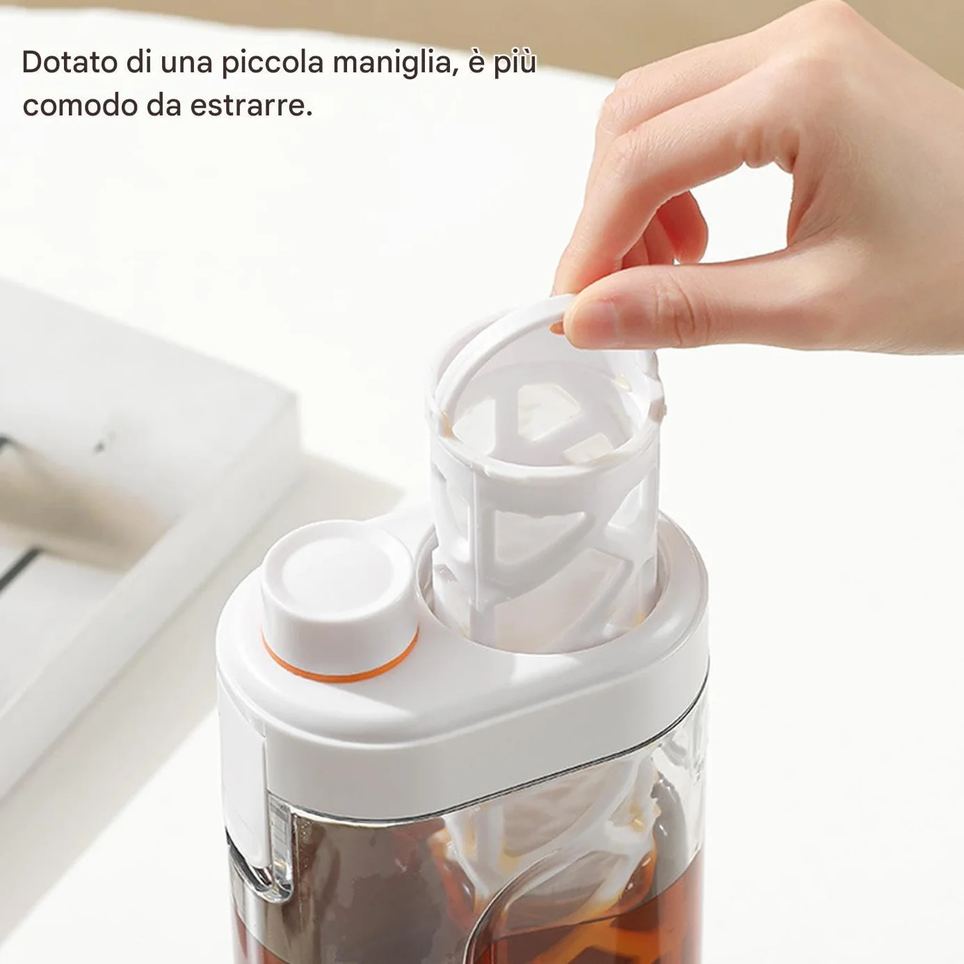 Machine à Café Cold Brew, Préparateur De Café Froid, Bouteille Hermétique Avec Filtre Fin 350 Mesh Portable
