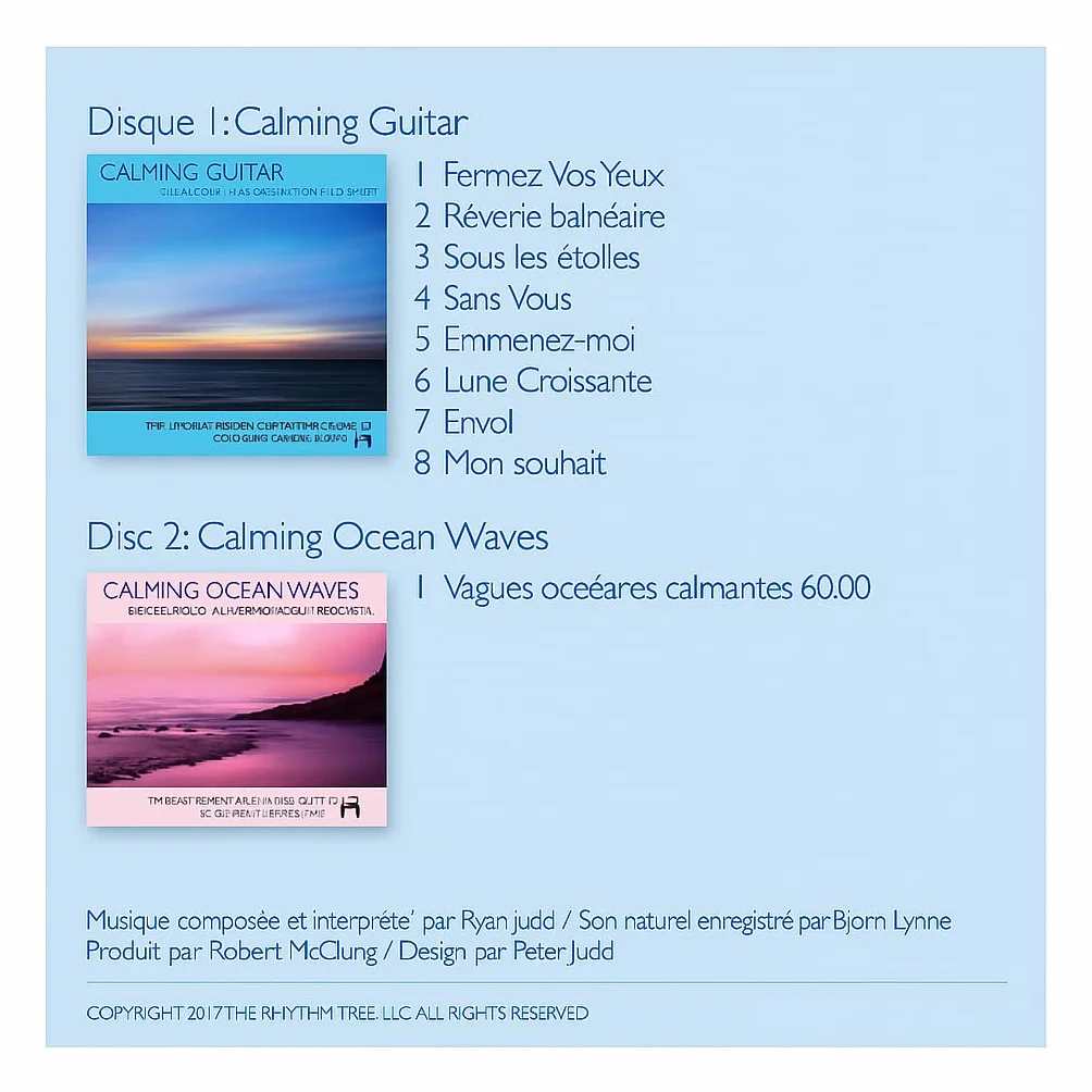 Coffret de 4 Albums de Sons Apaisants de la Nature – Méditation, Relaxation, Sommeil