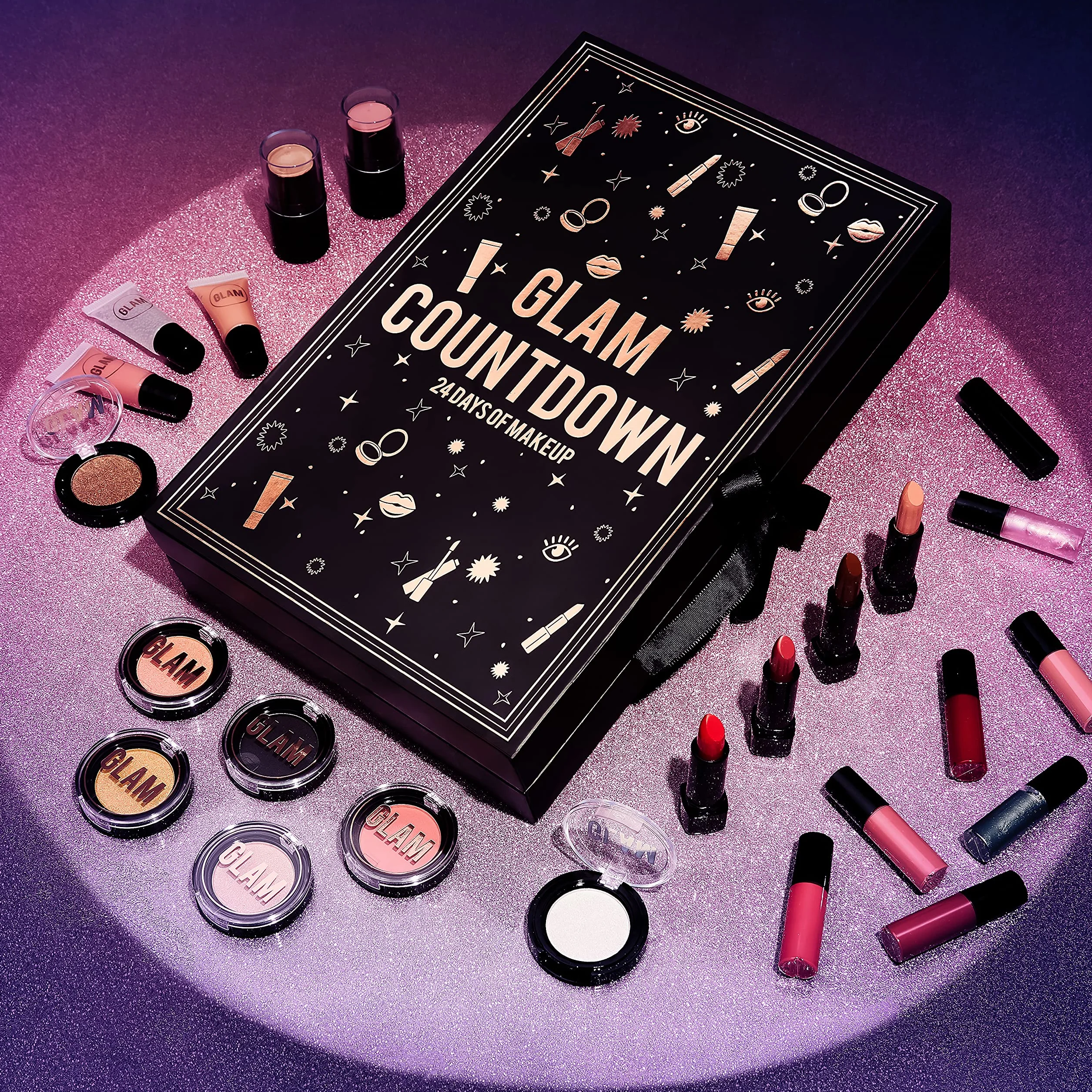 KreativeKraft Calendrier de l'Avent Beauté 2021 Coffret 24 Surprises Maquillage