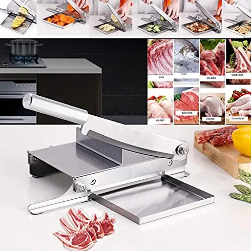 Coupe-viande professionnel acier inoxydable guillotine poulet canard poisson agneau équipement boucher