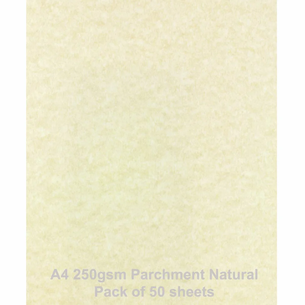 Papier parchemin Naturel A4 250 g/m², Lot de 50 feuilles
