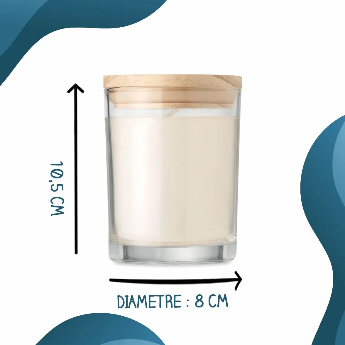 Bougie Cheffe Personnalisée Parfumée | Coffret Cadeau Retraite Secret Santa