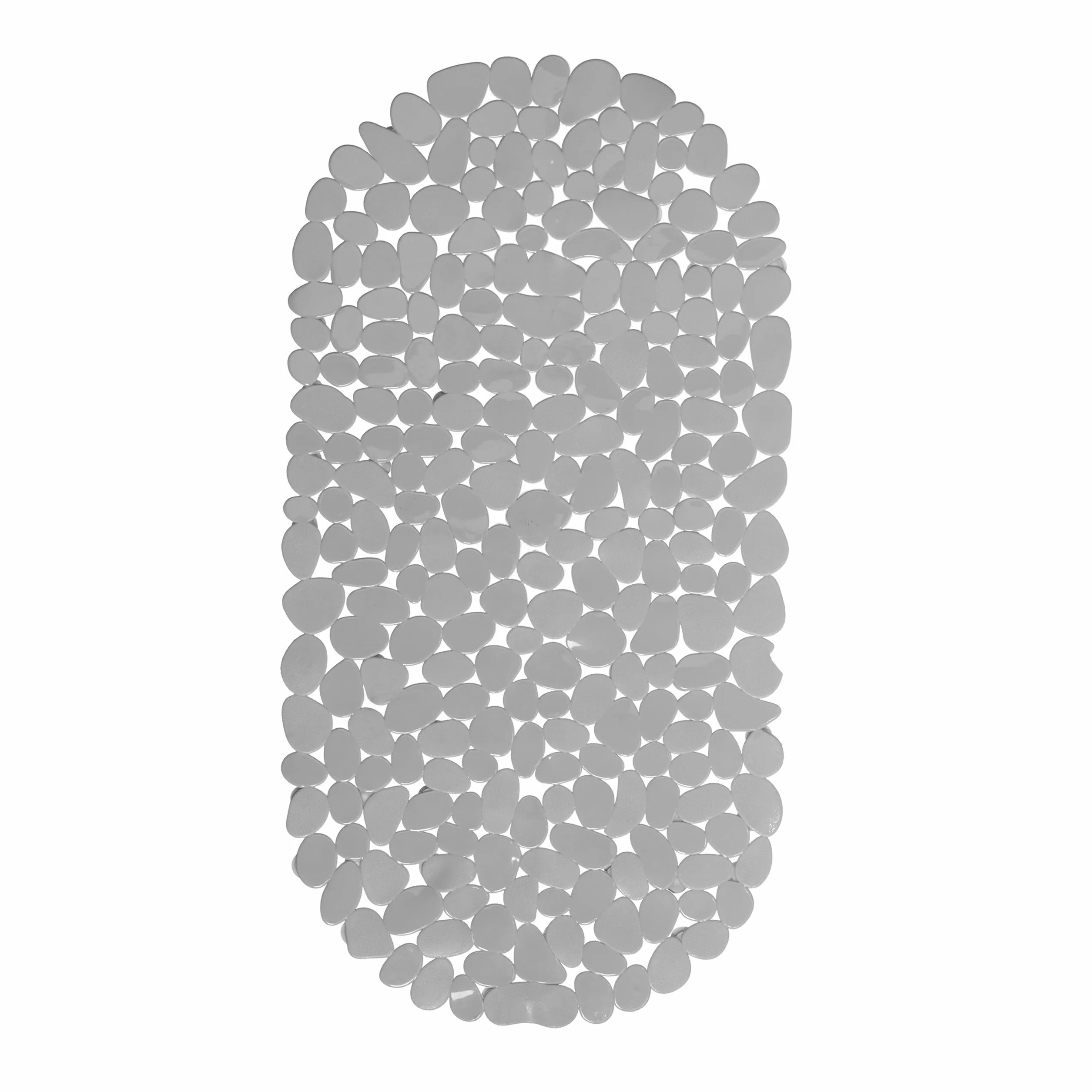 Relaxdays Tapis de Bain Antidérapant Aspect Pierre 36x68 cm Gris