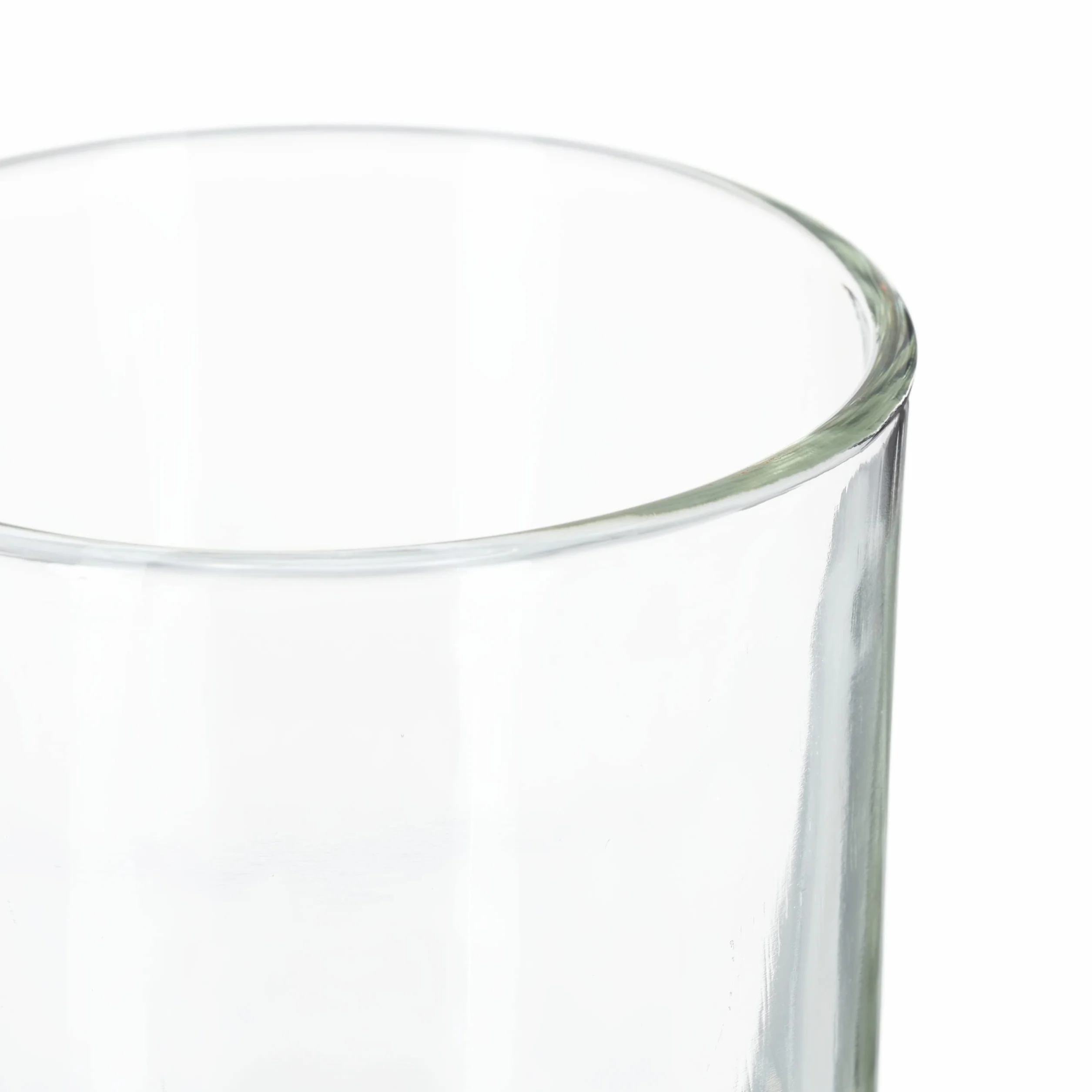 Relaxdays Lot de 12 Photophores en Verre pour Bougies Chauffe-Plat, H x D : 8,5 x 7 cm, Transparent