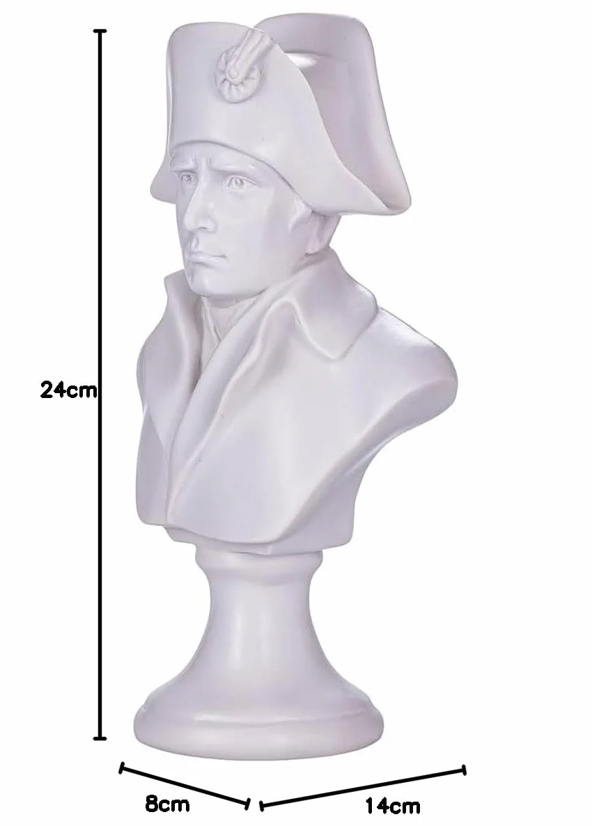 Buste en marbre de l'empereur français Napoléon Bonaparte 24 cm
