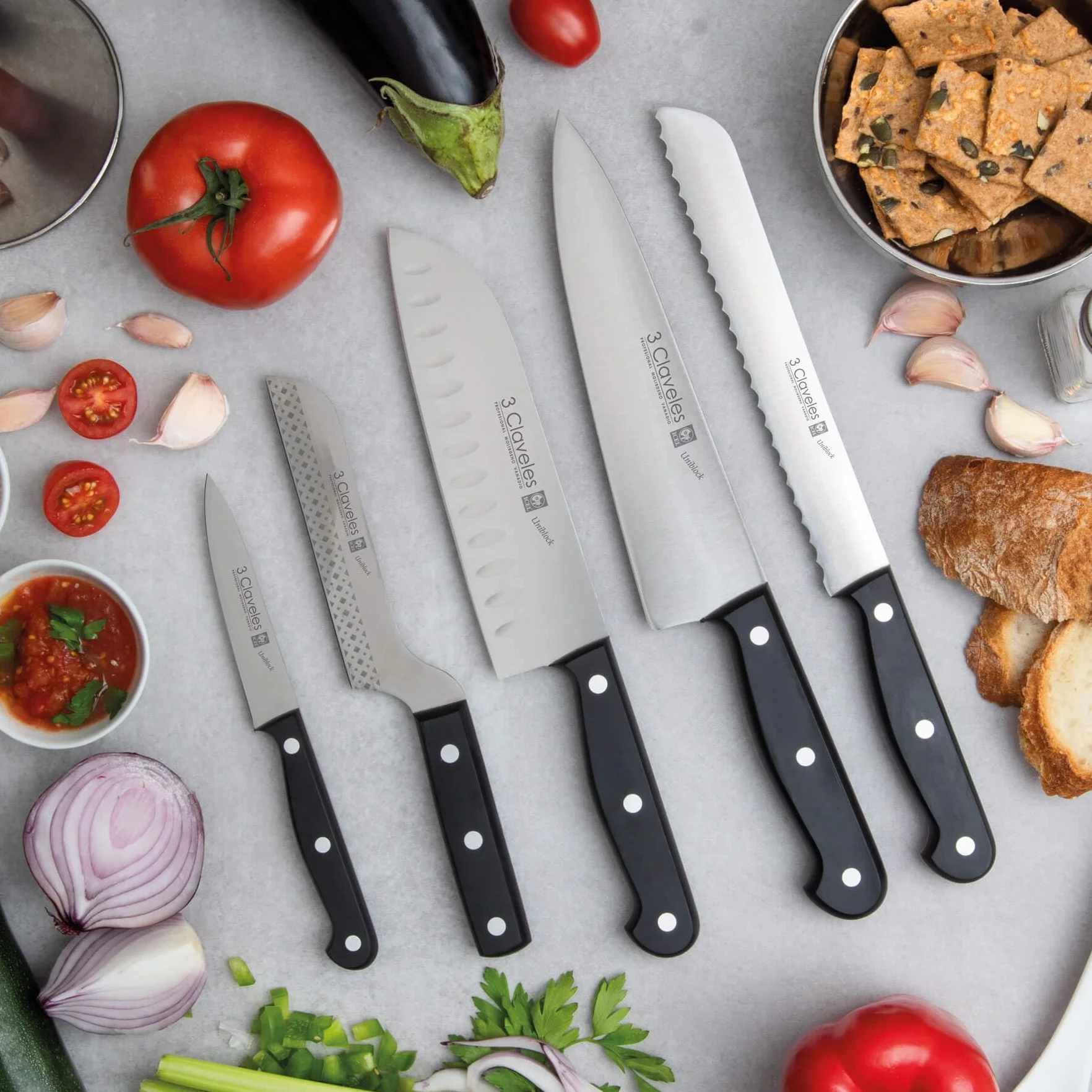 Uniblock Couteau à Jambon alvéolé 24 cm