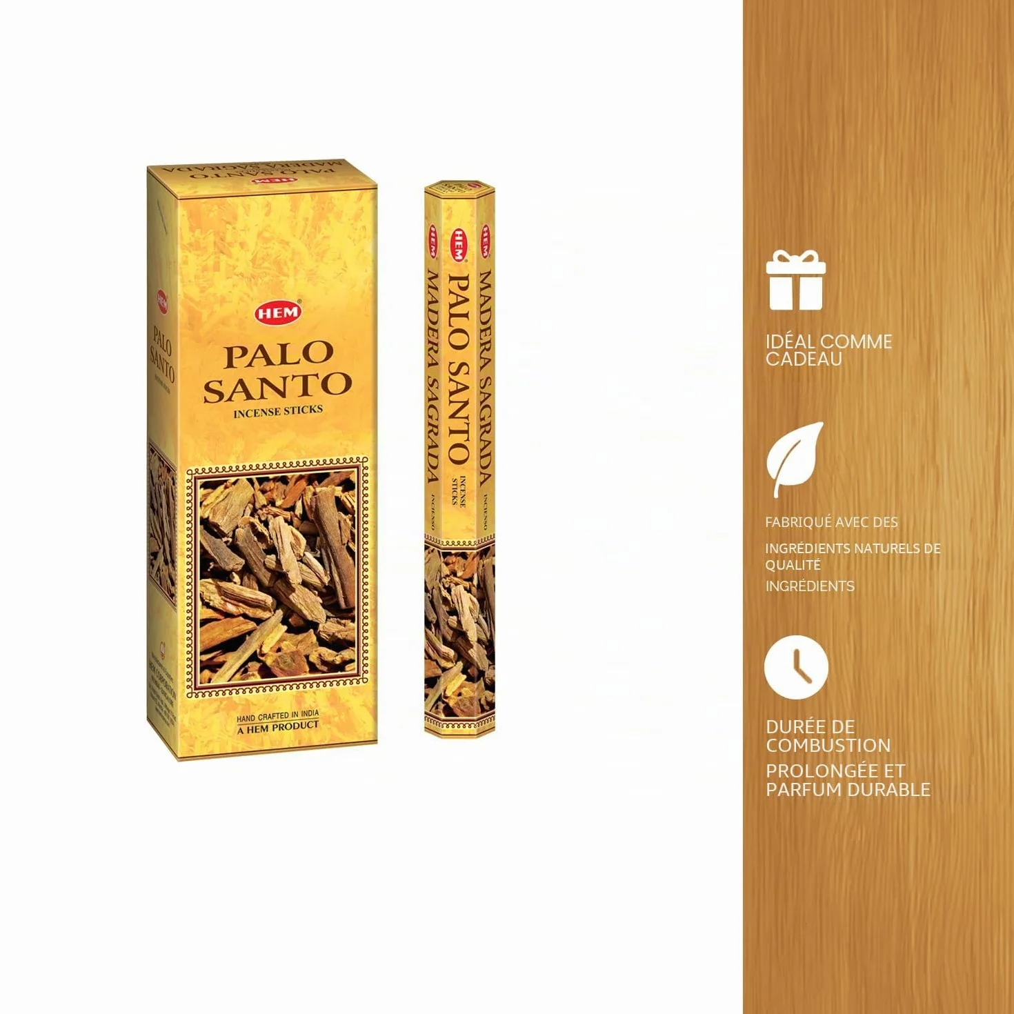 Hem Encens Palo Santo Bâtonnets Lot de 6