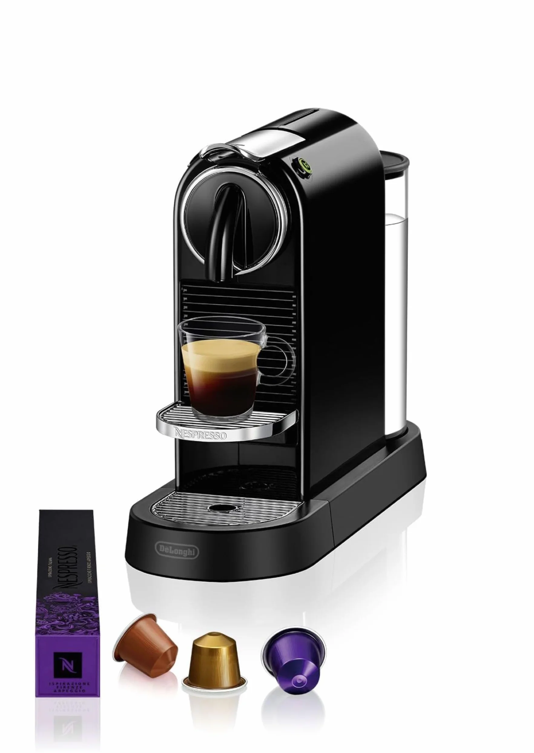 Nespresso De'Longhi Citiz Machine à Café Noir 19 Bars Expresso Lungo N167.B