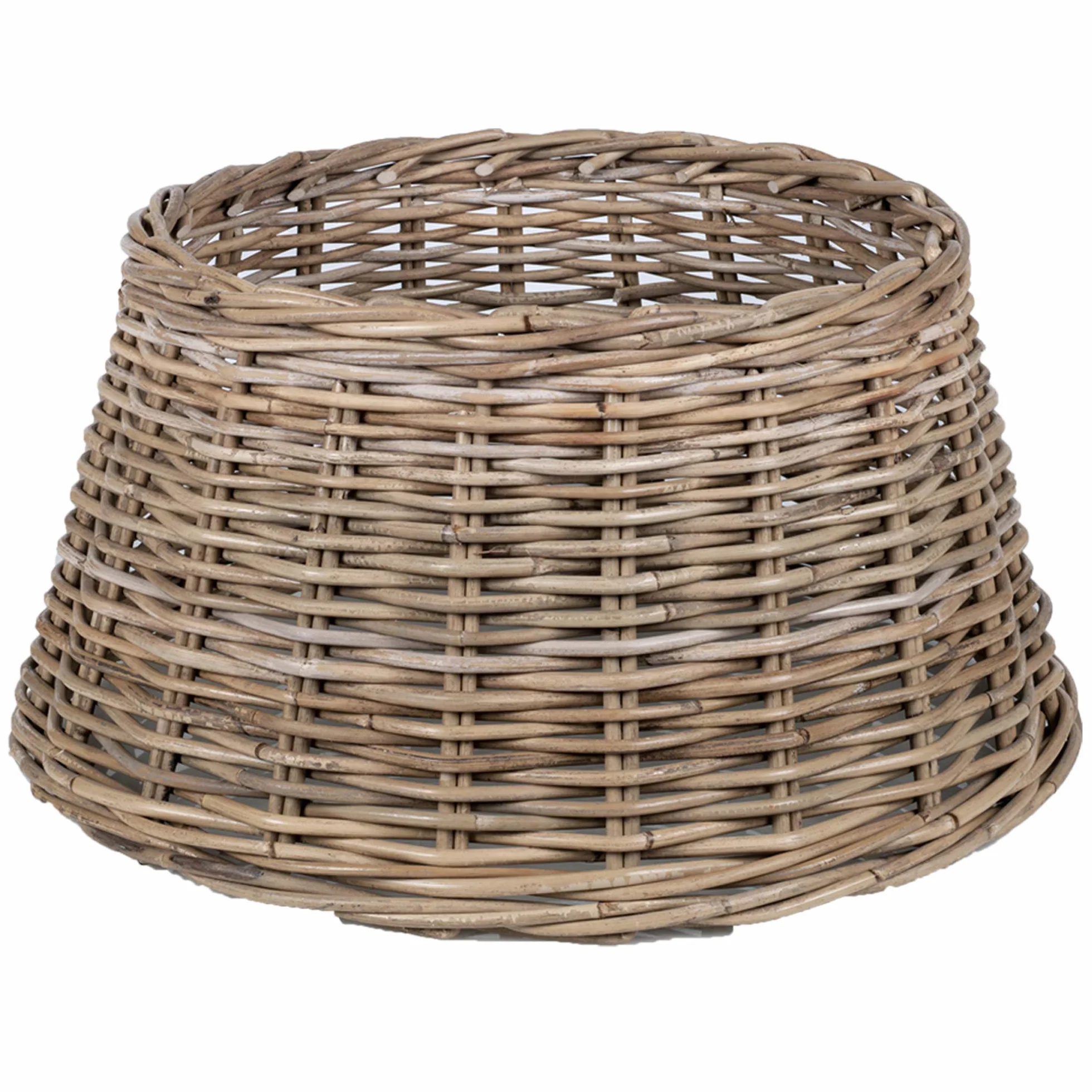 Cache-pied sapin Noël rotin 50 x 26 cm bambou naturel