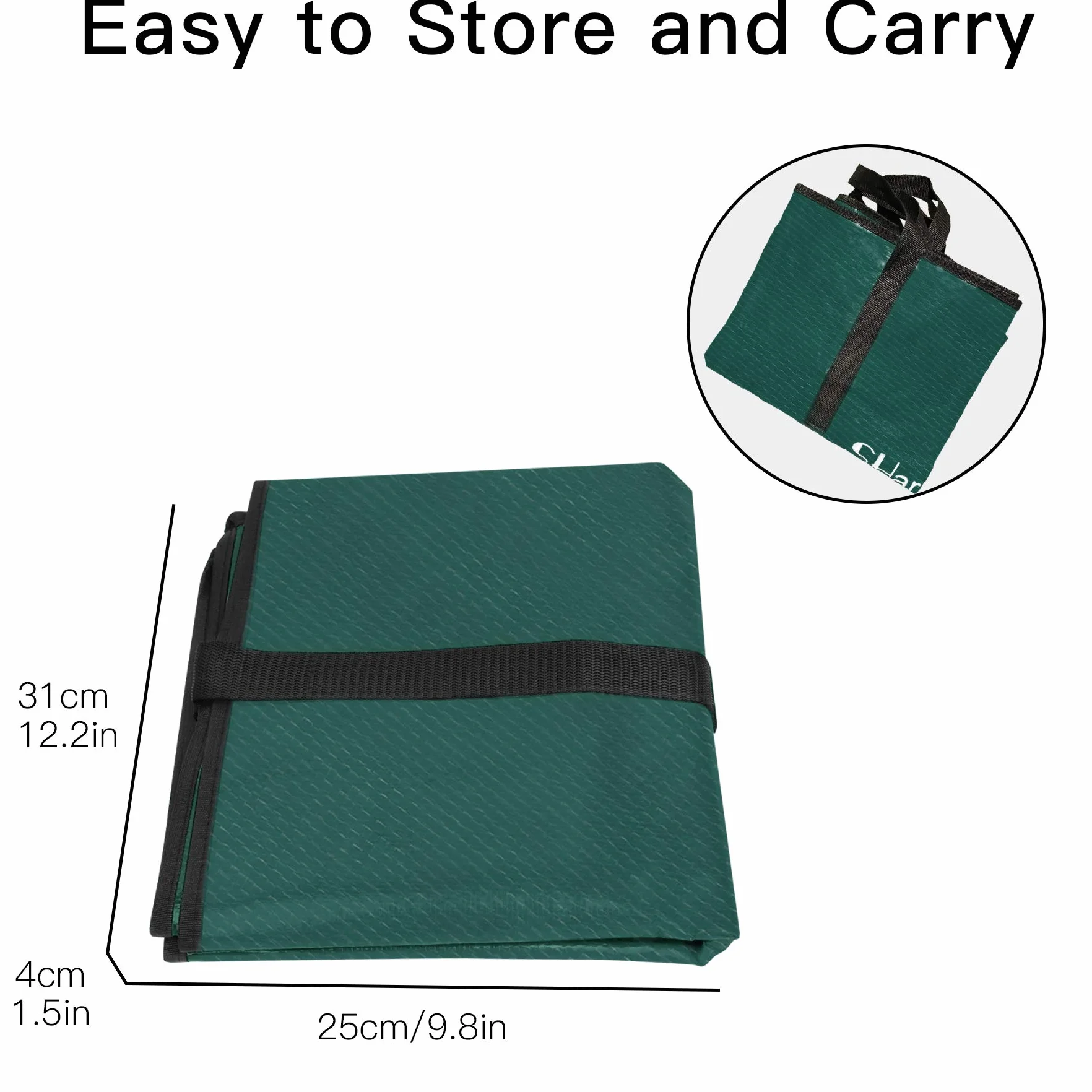 SHareconn Sac de Rangement pour Sapin de Noël 7.5 Pieds 230 cm, Durable Vert