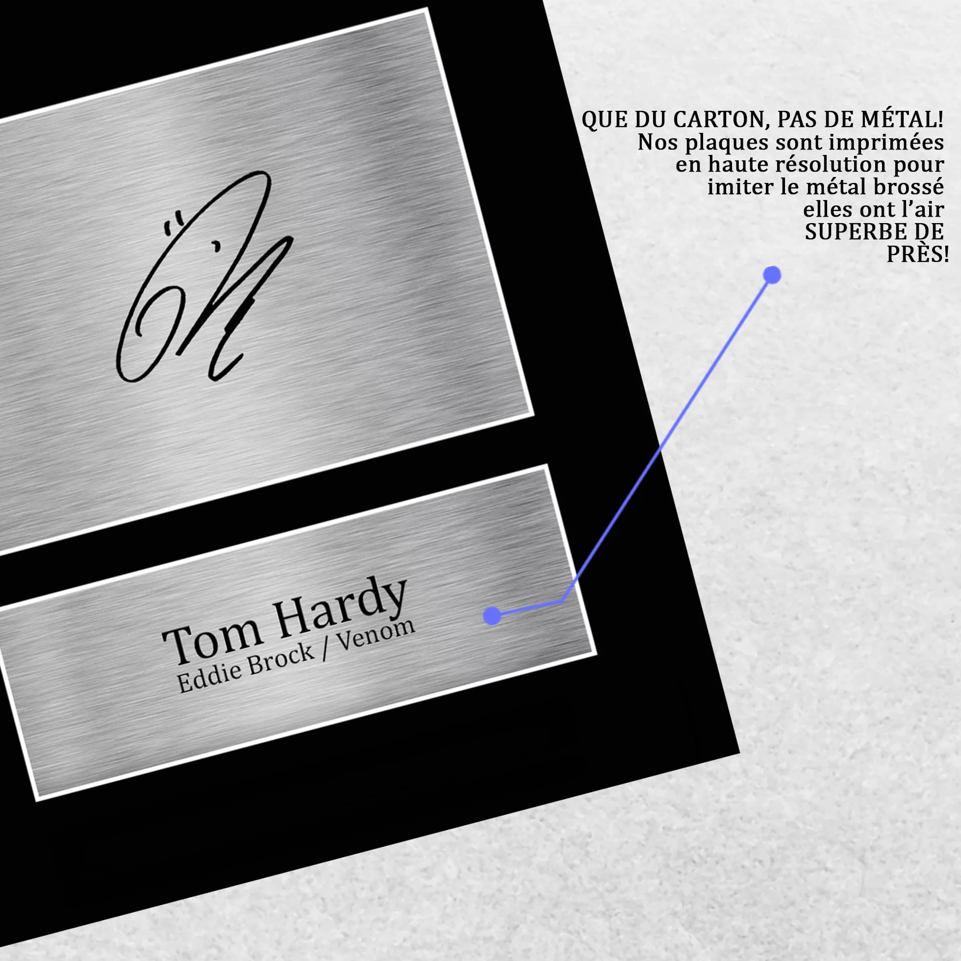 Tom Hardy Venom Autographe Photo Signée A4 Cadeaux Cinéma