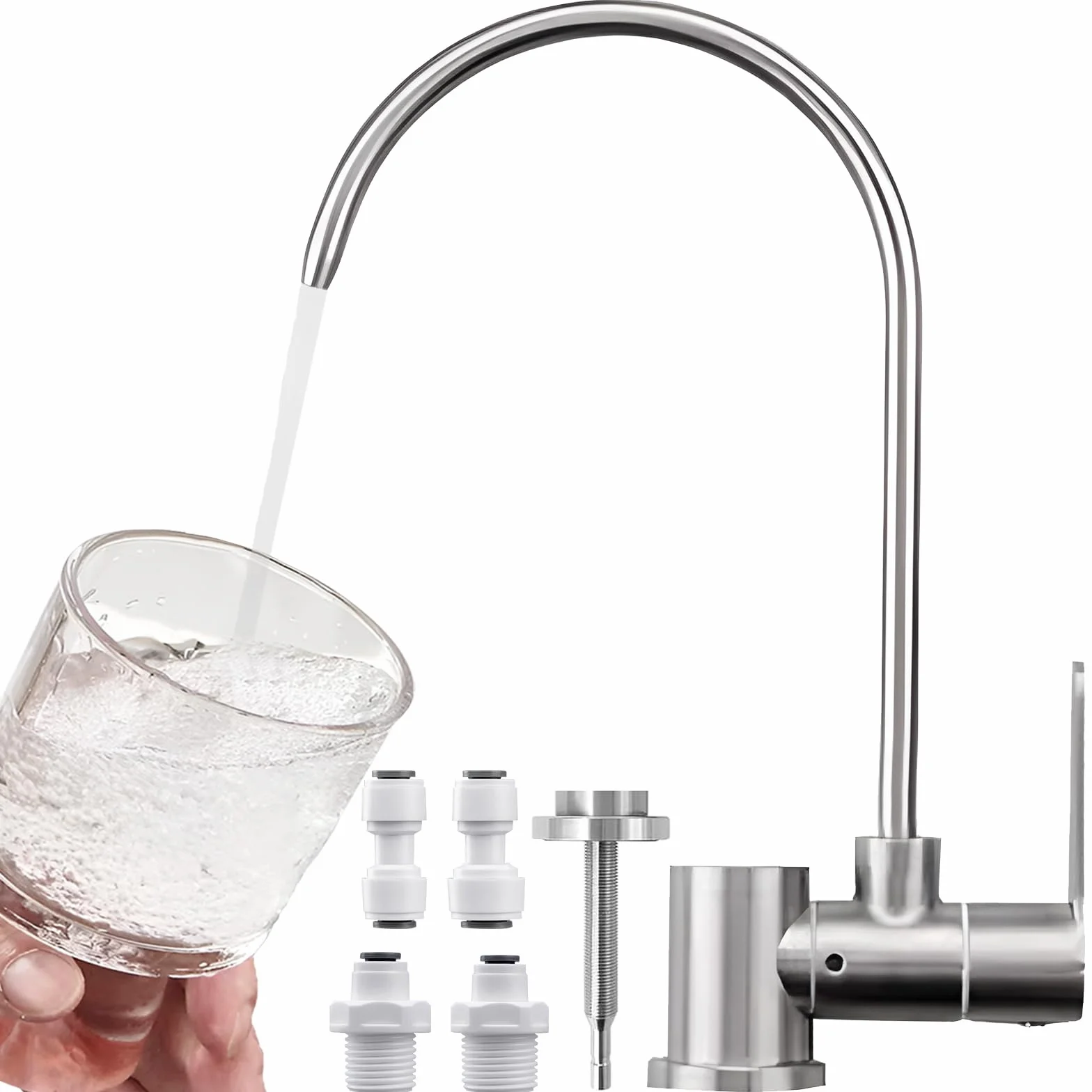 Robinet Osmoseur Eau Froide Rabattable 1 Voie Pour Système Filtration Eau