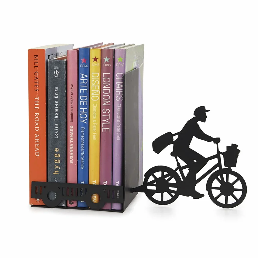 Balvi Serre-Livres Postman Noir Métal Décoratif
